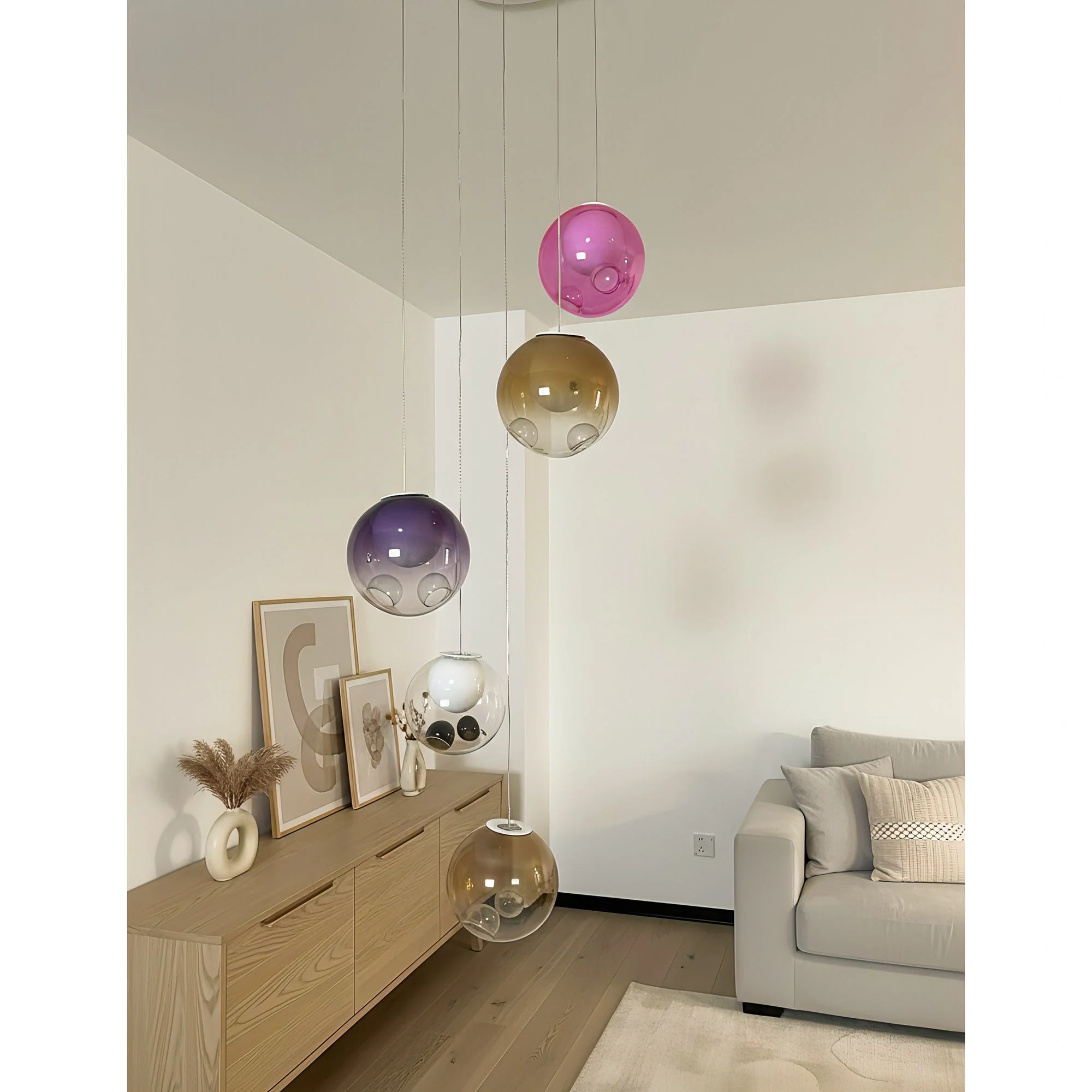 Haile Modern Glass Pendant Light - Image 20