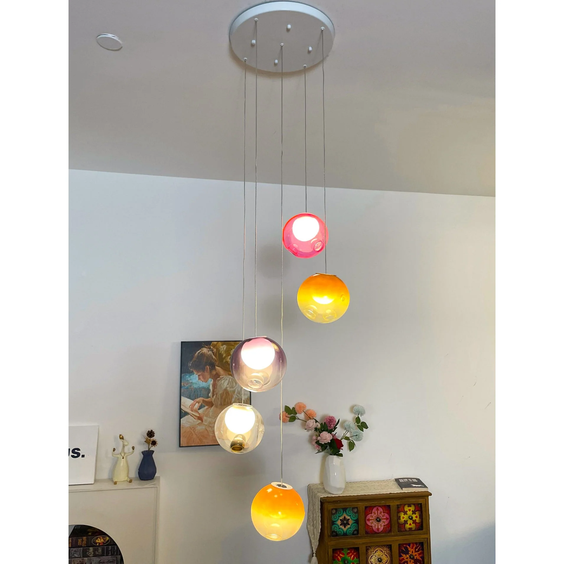 Haile Modern Glass Pendant Light - Image 28