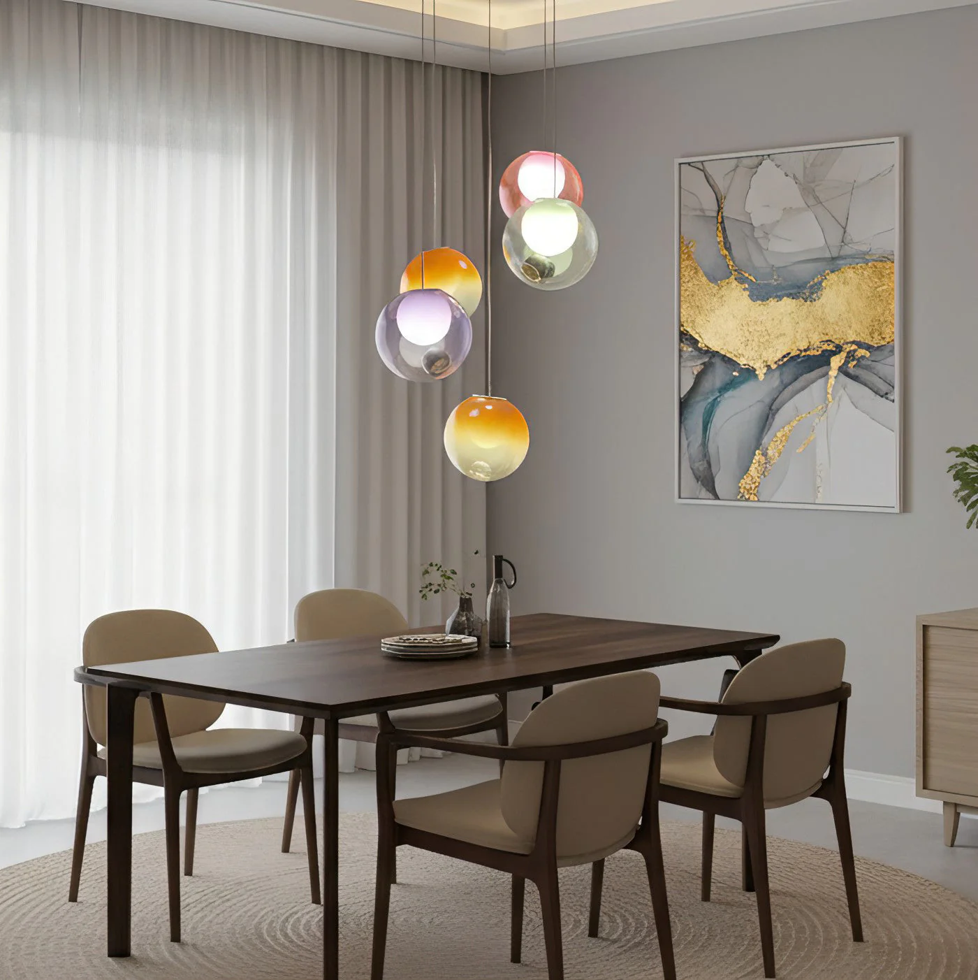 Haile Modern Glass Pendant Light - Image 6