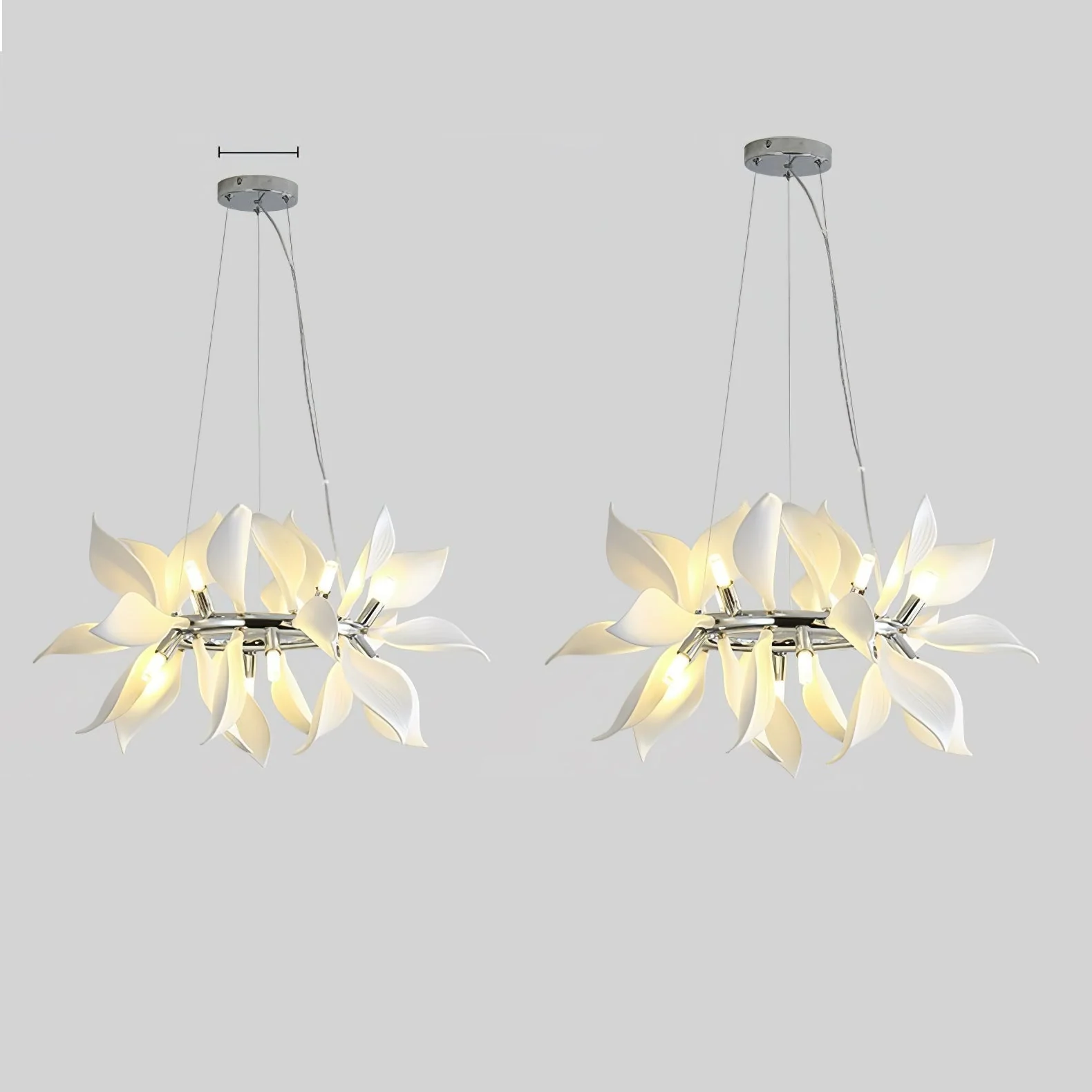 Lustra Pendant Lamp Ceramic Petals Blooming - Image 10