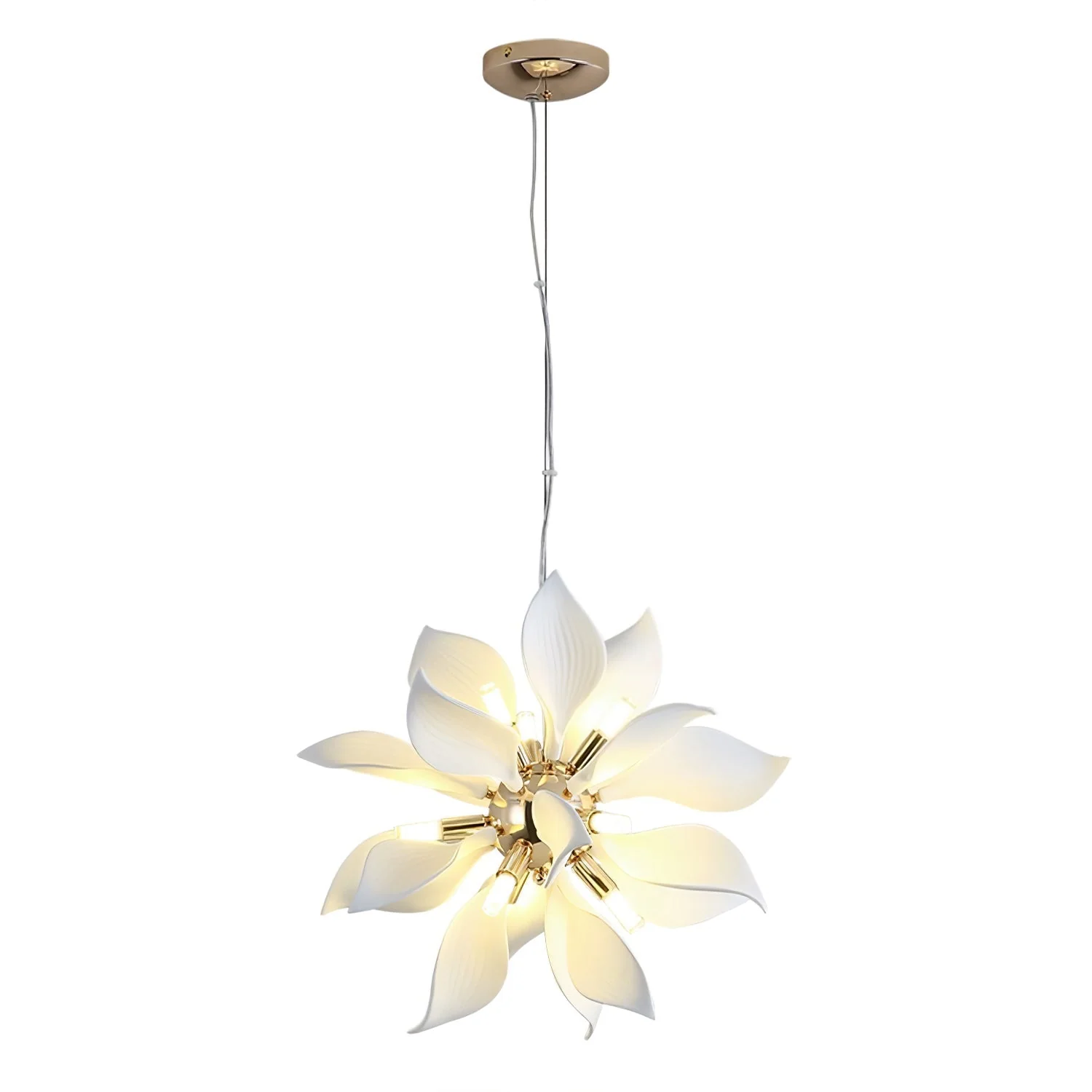 Lustra Pendant Lamp Ceramic Petals Blooming - Image 15