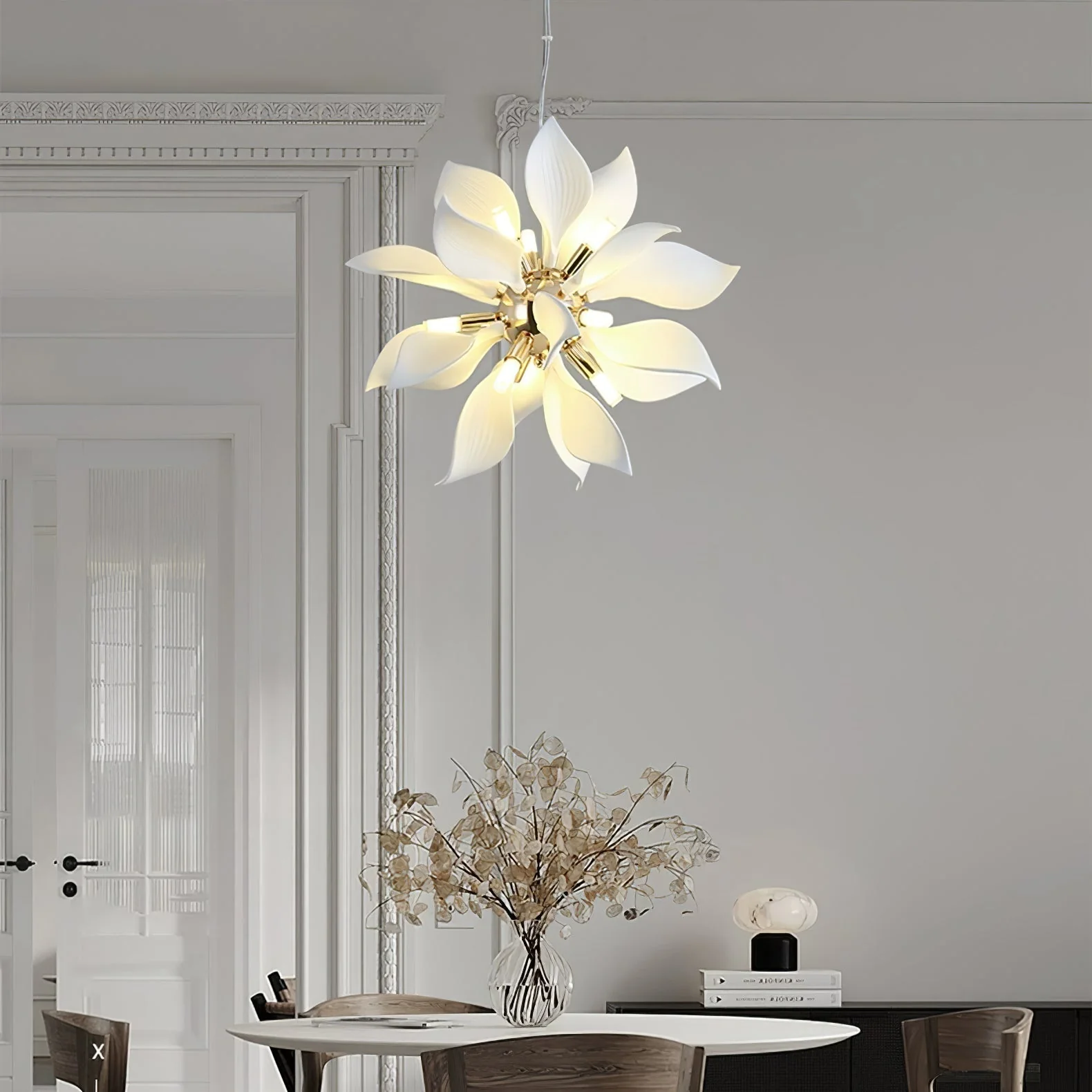 Lustra Pendant Lamp Ceramic Petals Blooming - Image 16