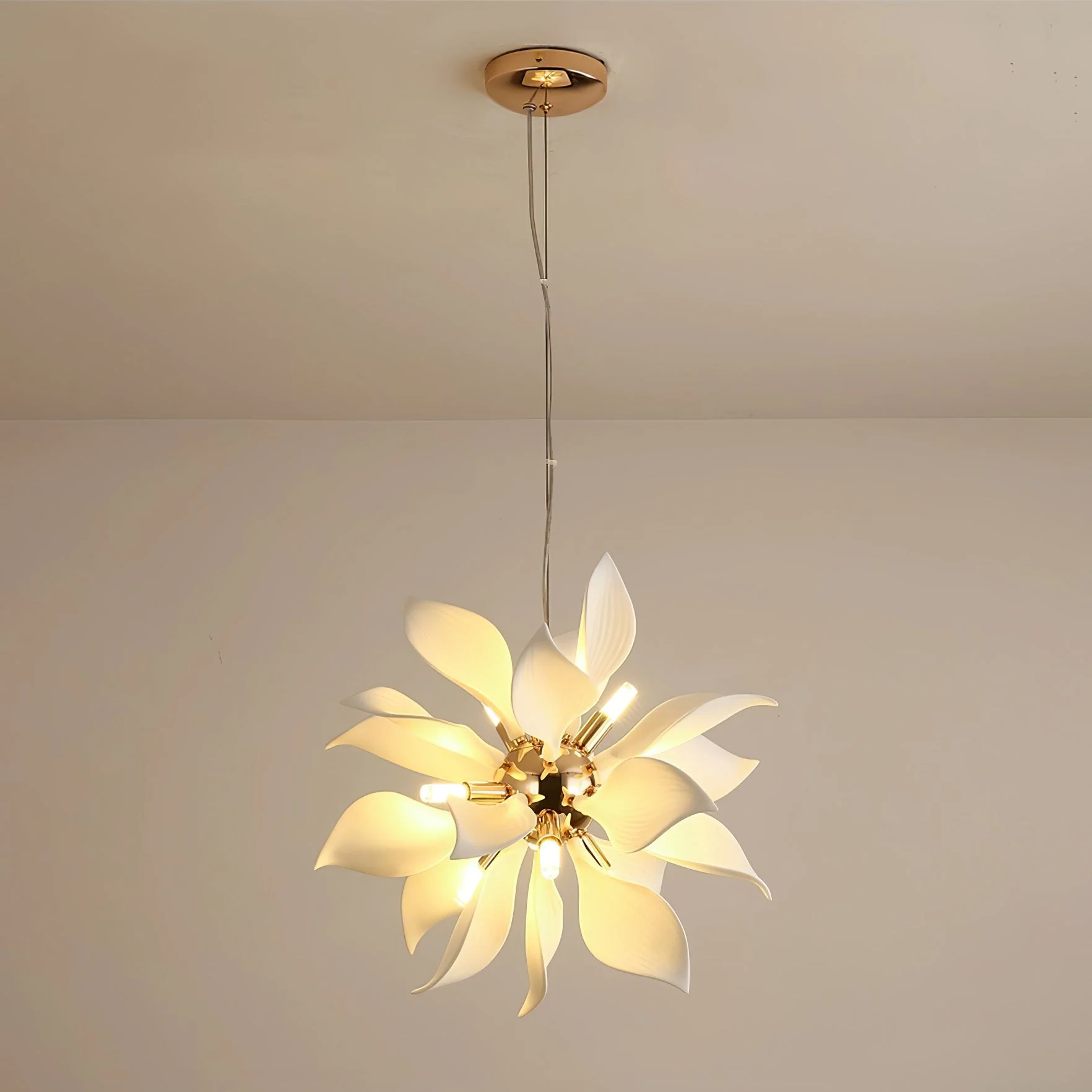 Lustra Pendant Lamp Ceramic Petals Blooming - Image 2
