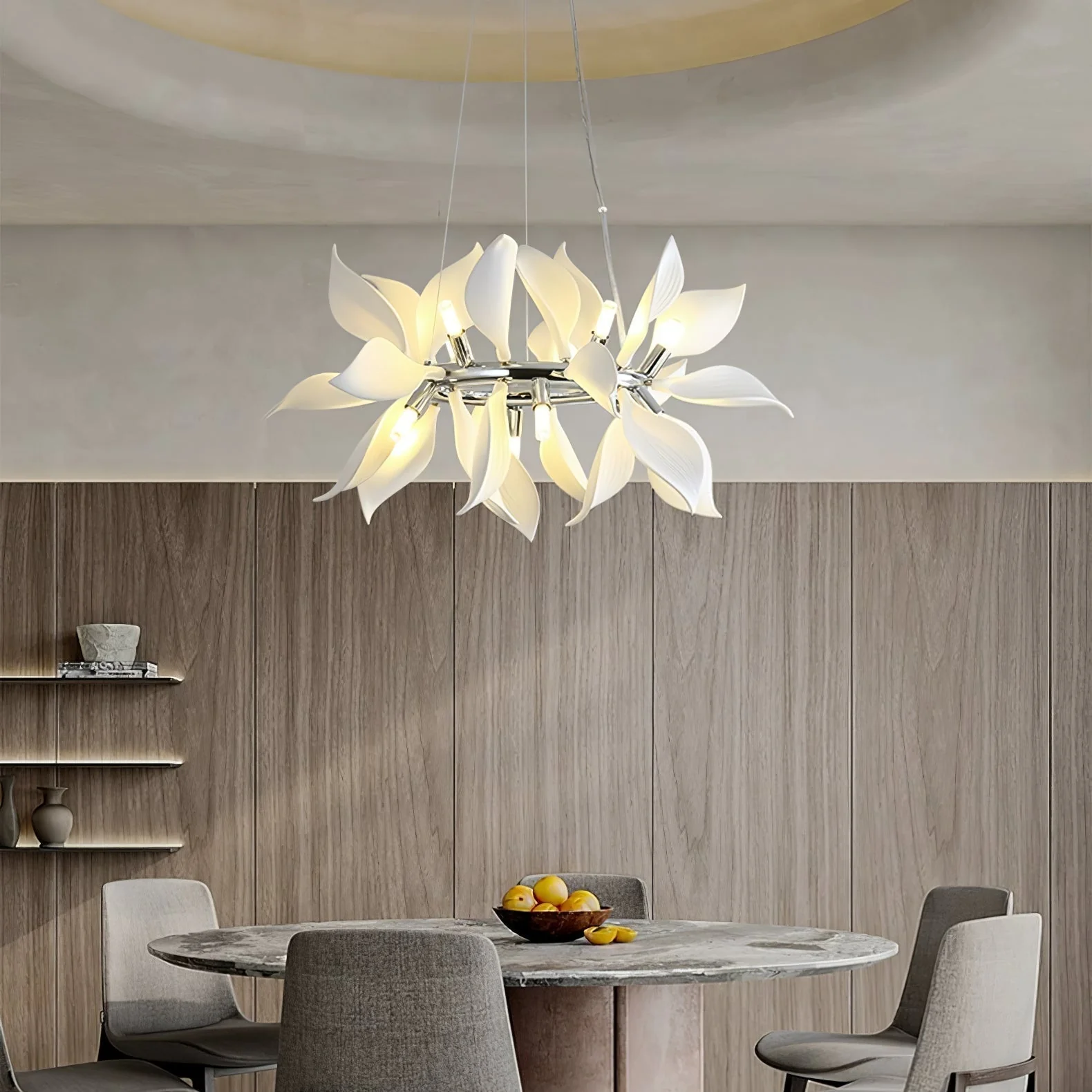 Lustra Pendant Lamp Ceramic Petals Blooming - Image 29
