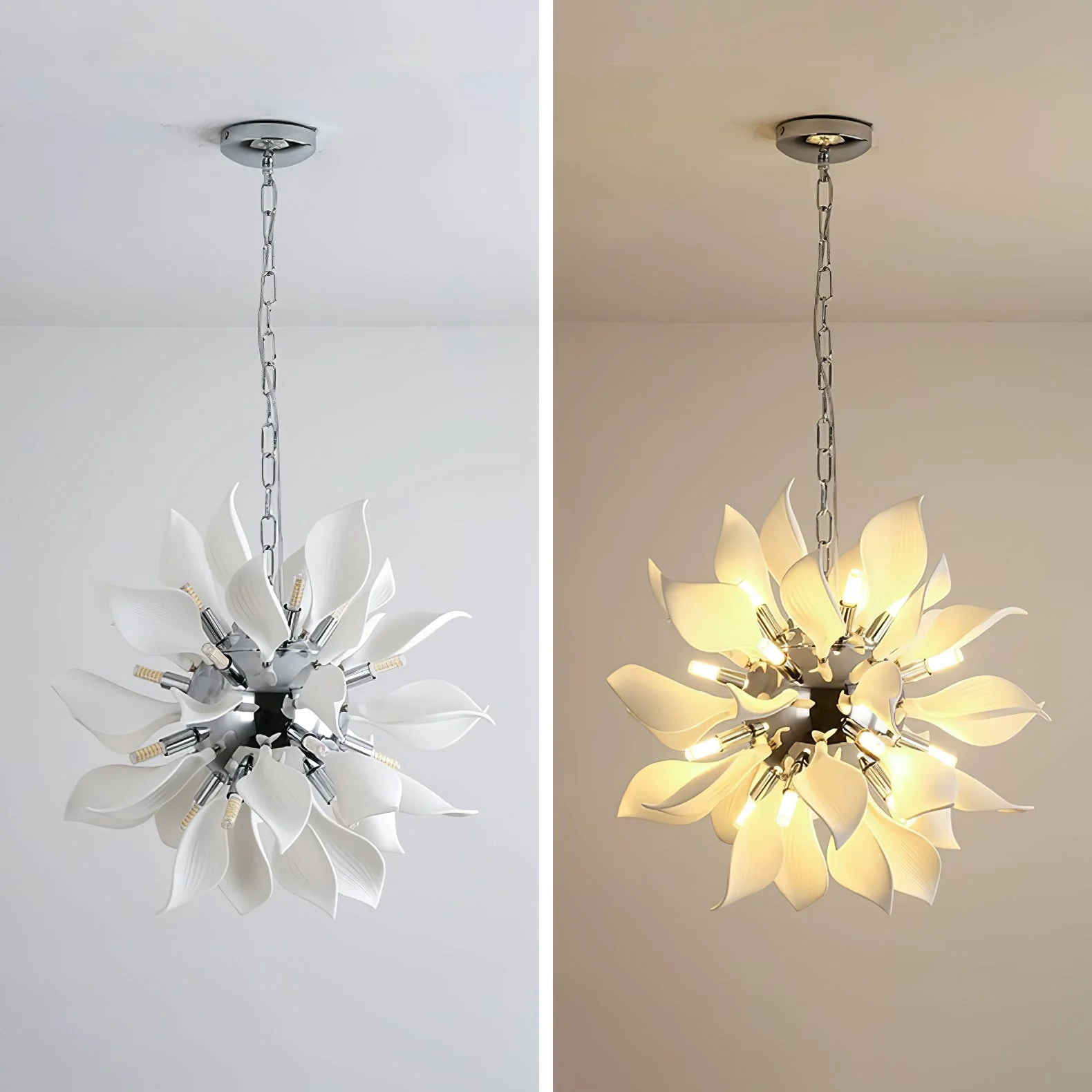 Lustra Pendant Lamp Ceramic Petals Blooming - Image 3