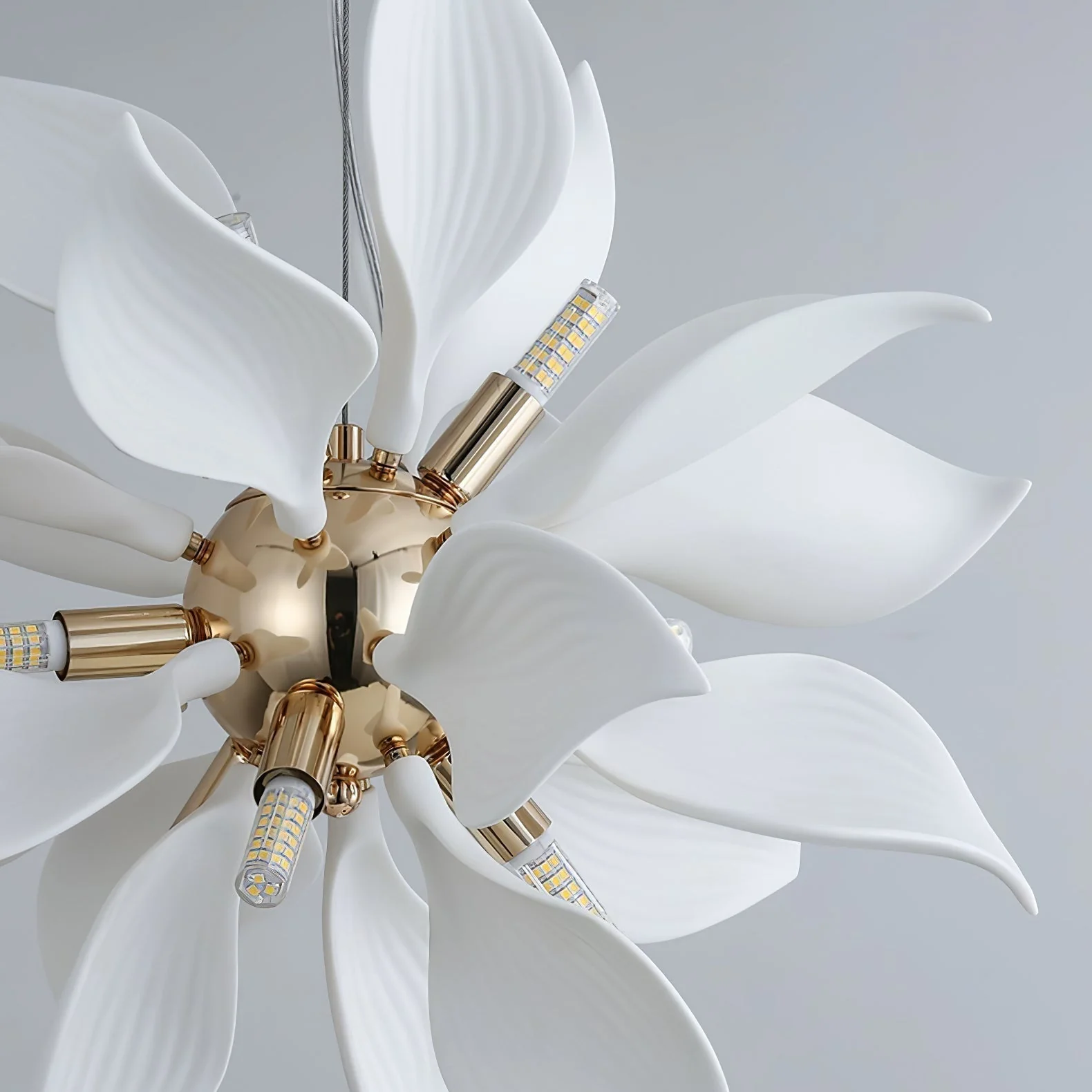 Lustra Pendant Lamp Ceramic Petals Blooming - Image 31