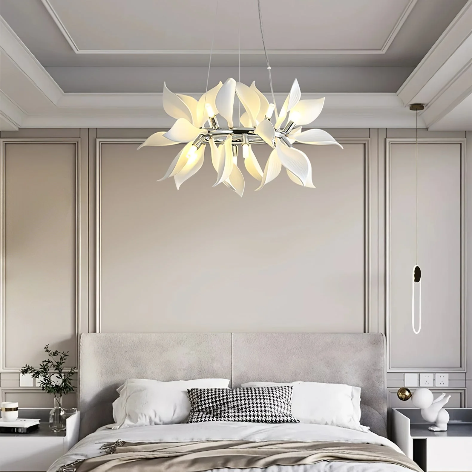 Lustra Pendant Lamp Ceramic Petals Blooming - Image 35