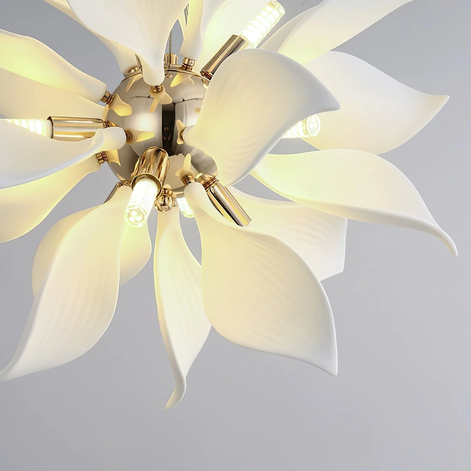 Lustra Pendant Lamp Ceramic Petals Blooming - Image 36