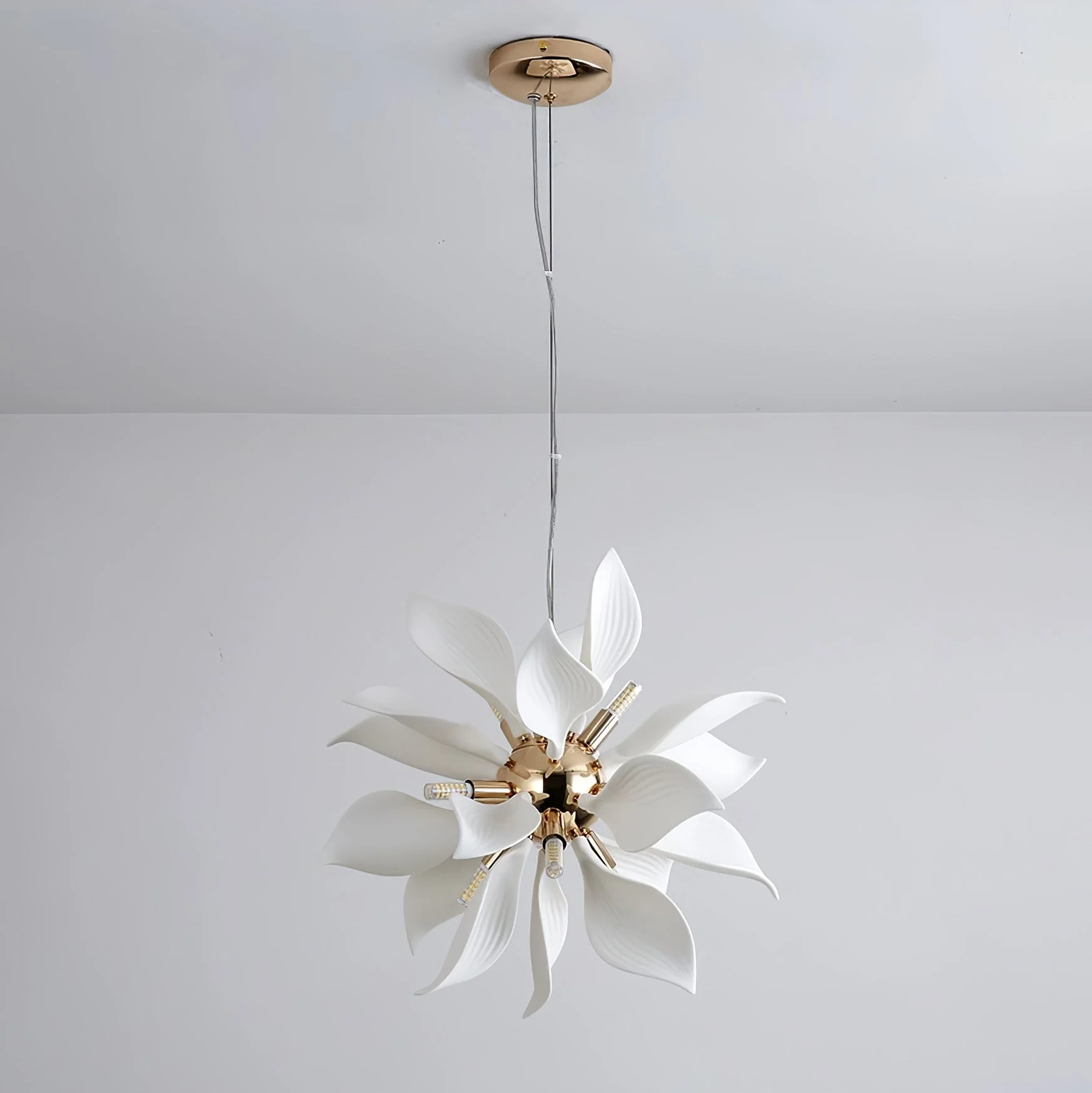 Lustra Pendant Lamp Ceramic Petals Blooming - Image 38