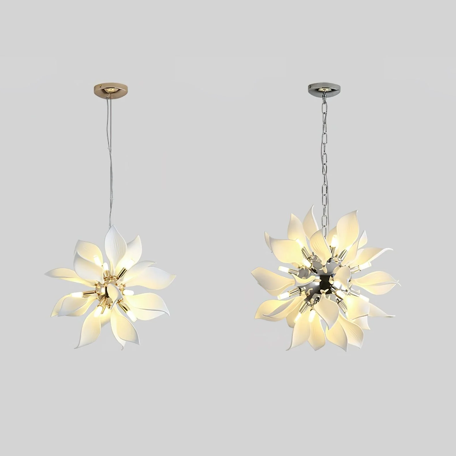 Lustra Pendant Lamp Ceramic Petals Blooming - Image 8