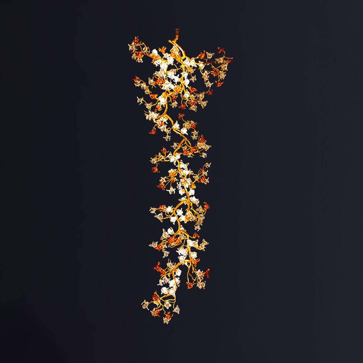 Aare Maple Branch Brass Crystal Chandelier - Image 13
