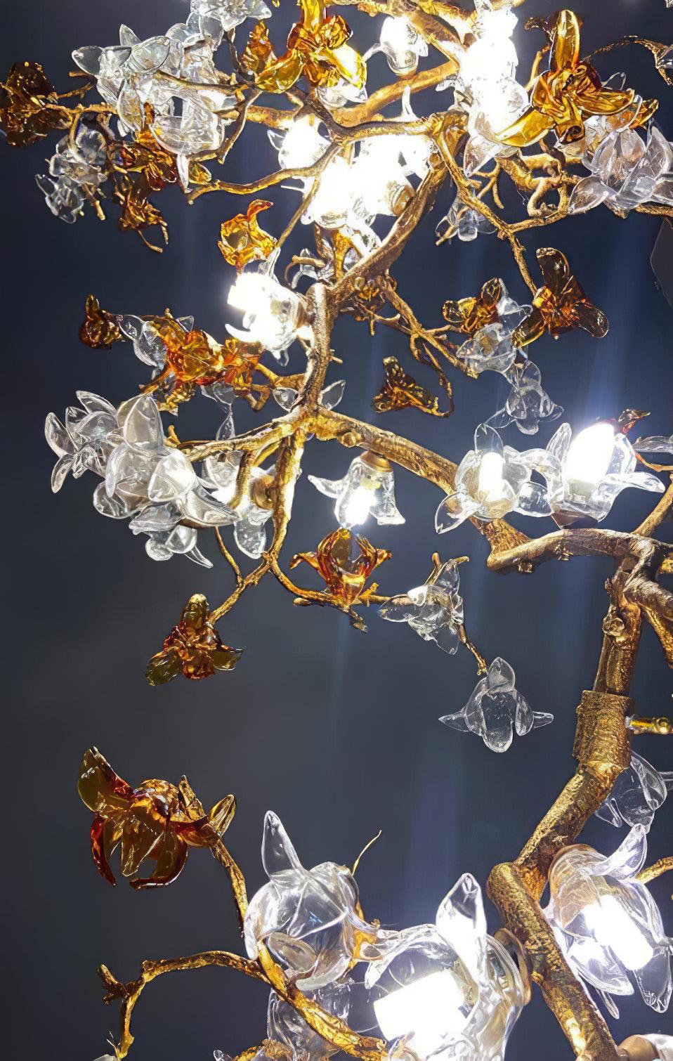 Aare Maple Branch Brass Crystal Chandelier - Image 17