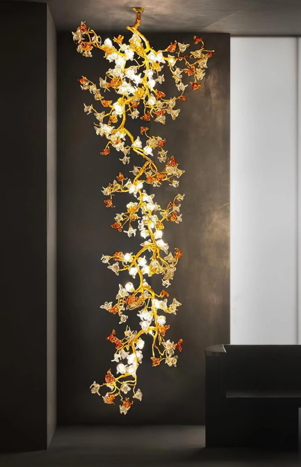 Aare Maple Branch Brass Crystal Chandelier - Image 19