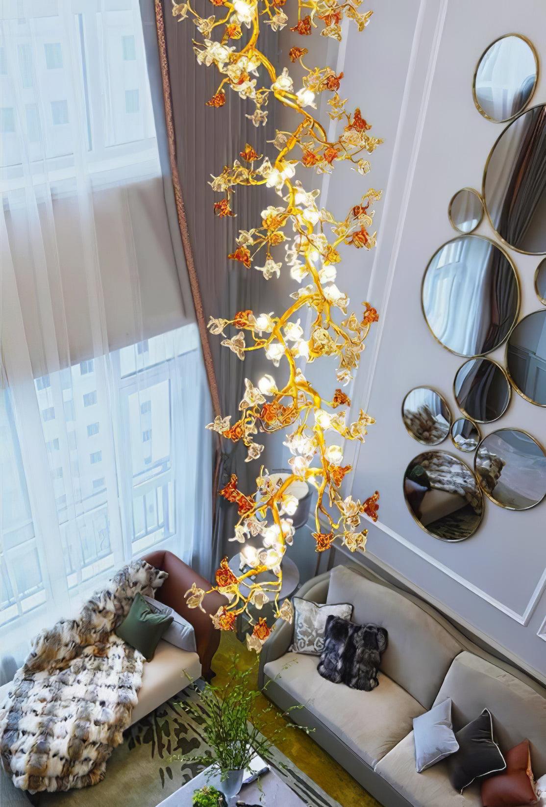 Aare Maple Branch Brass Crystal Chandelier - Image 20
