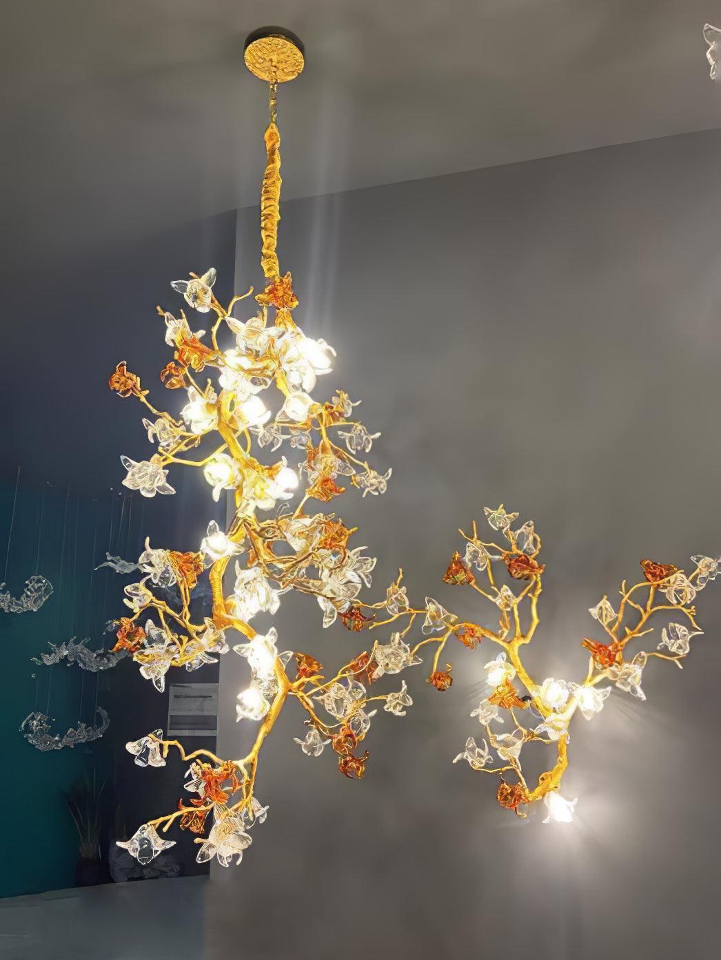 Aare Maple Branch Brass Crystal Chandelier - Image 23