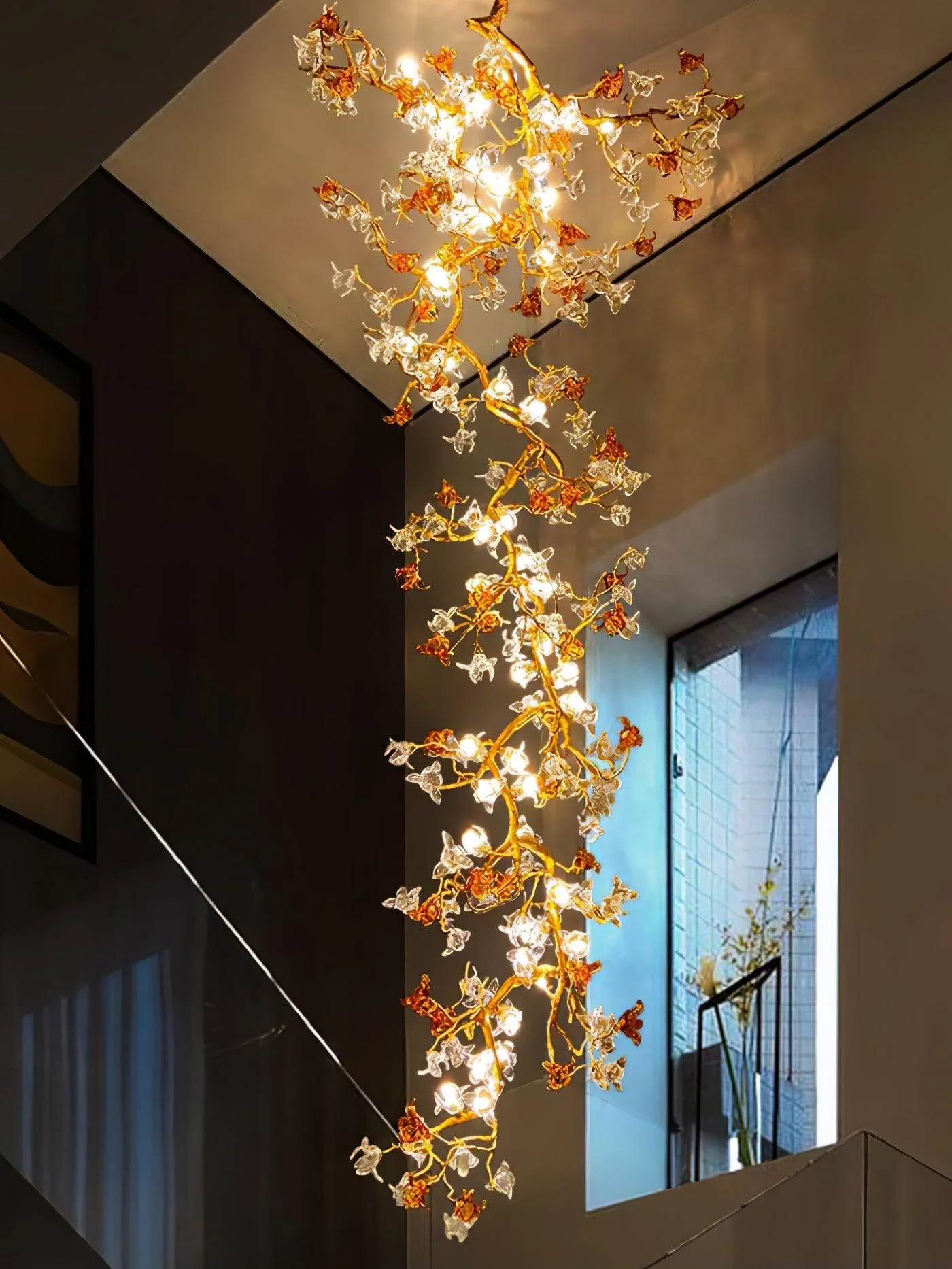 Aare Maple Branch Brass Crystal Chandelier - Image 27
