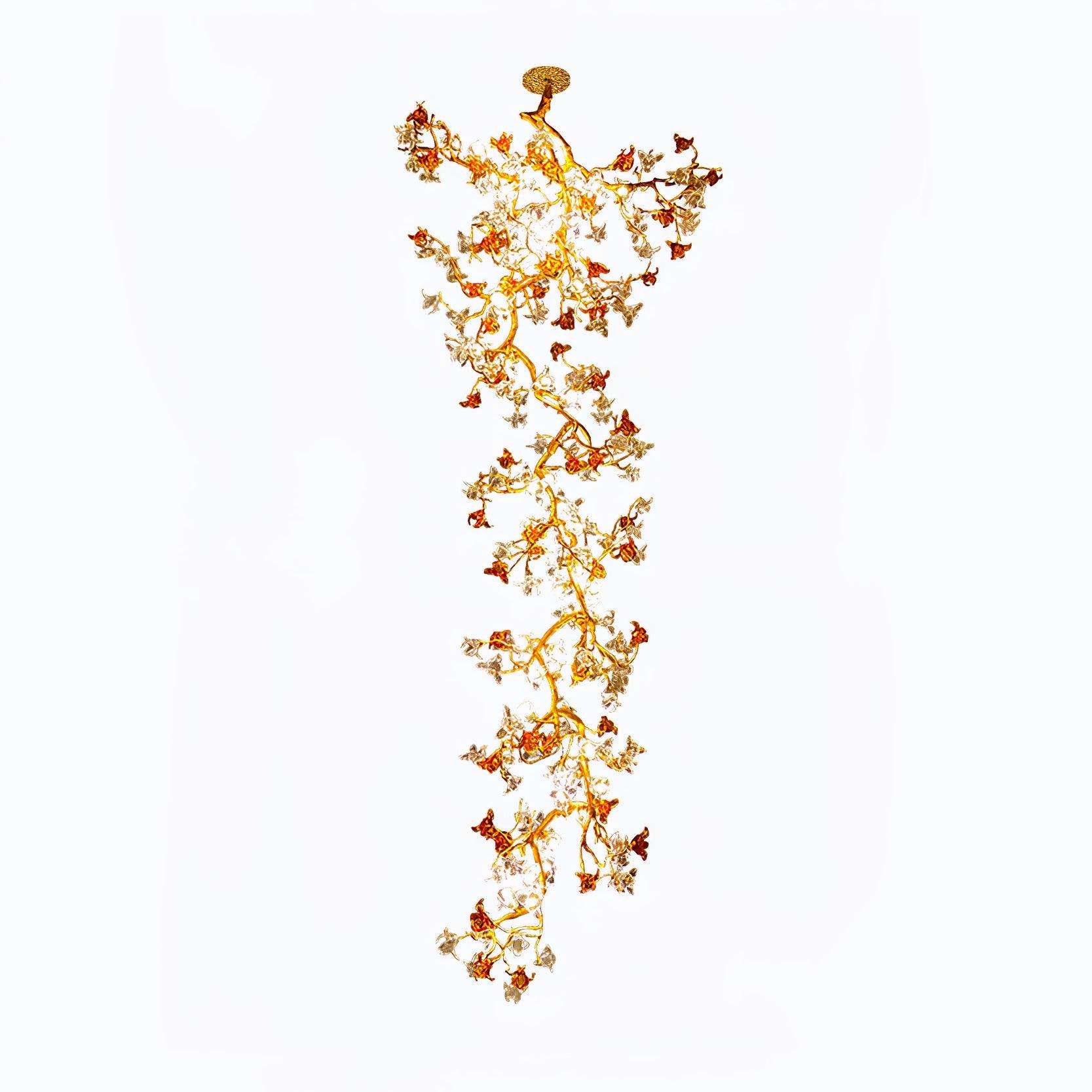 Aare Maple Branch Brass Crystal Chandelier - Image 8