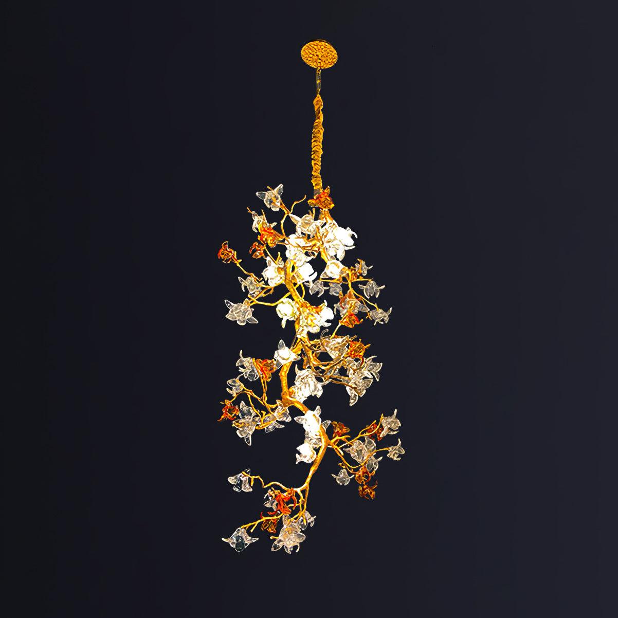 Aare Maple Branch Brass Crystal Chandelier - Image 9
