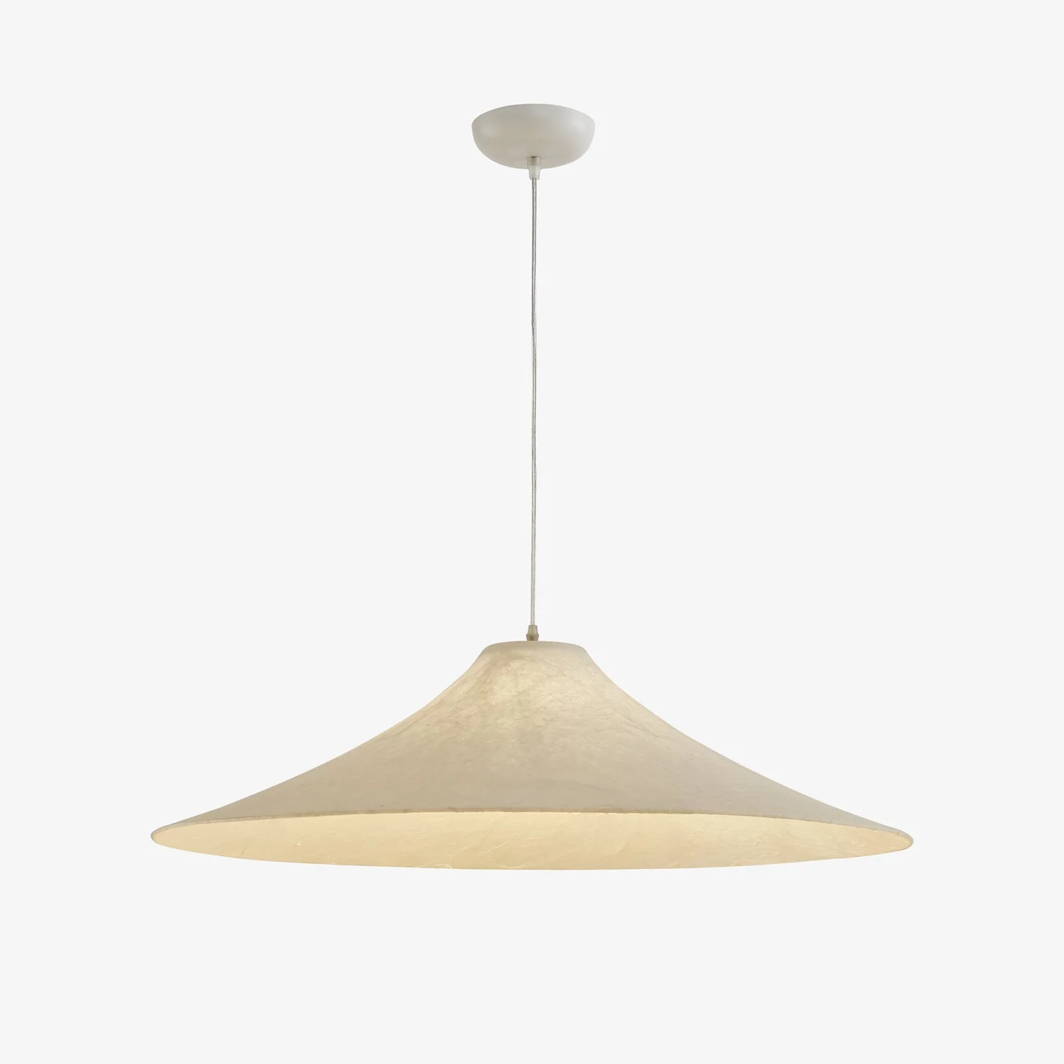 Abbotswell Modern Minimalist Natural Flat Pendant Lamp - Image 11