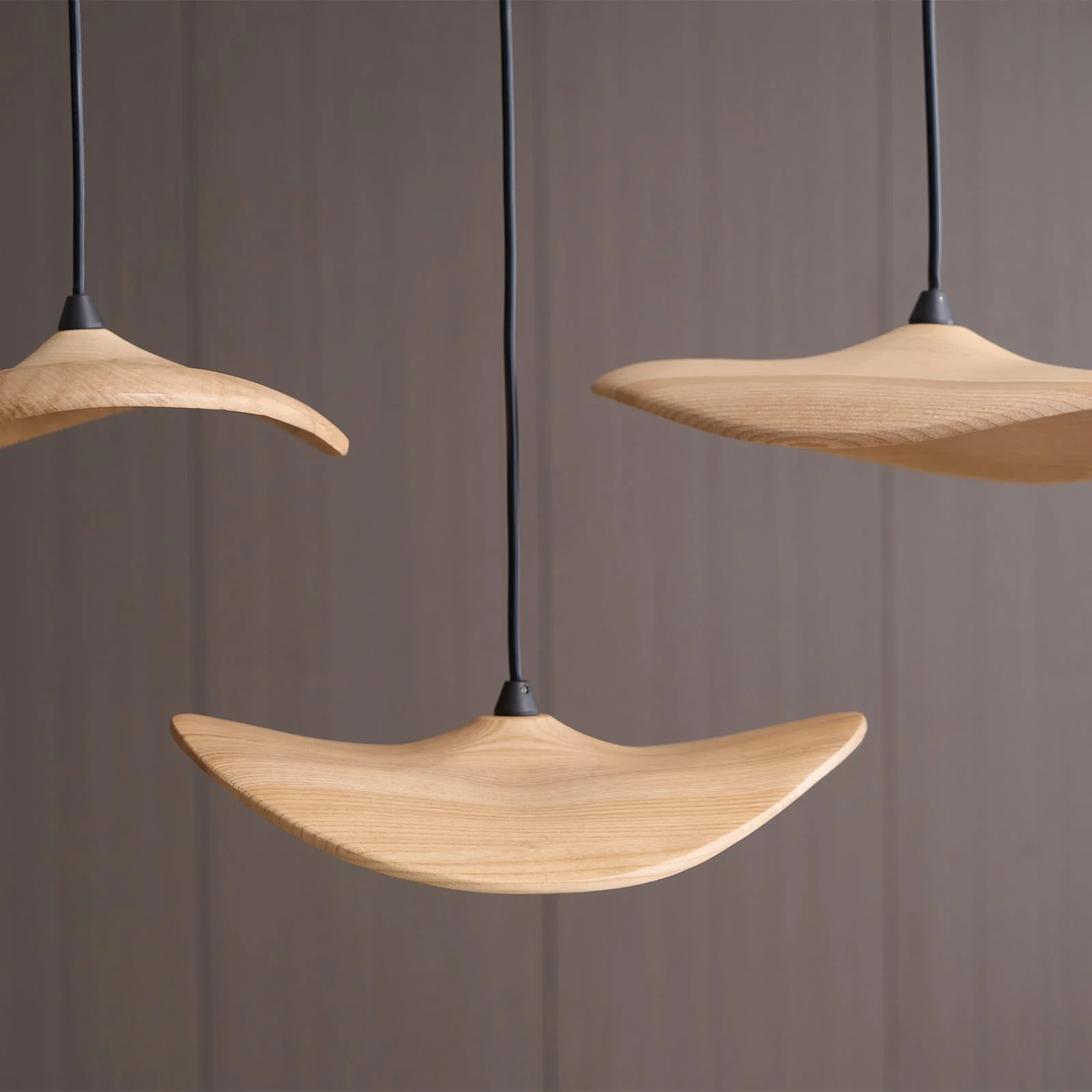 Abbott Modern Minimalist Empty Leaf Wood Chandelier - Image 44