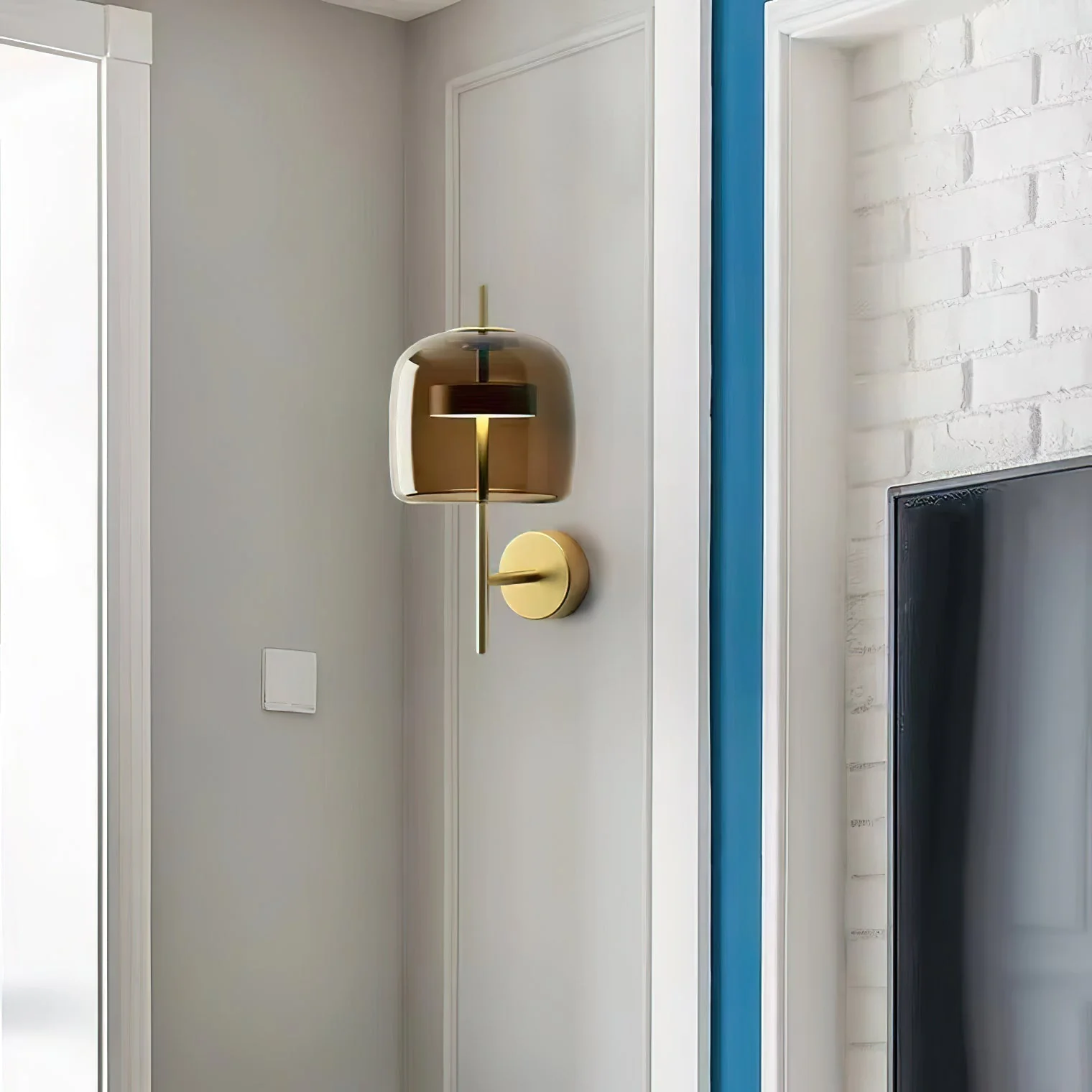 Abbott Premium Nordic Art Glass Sconce Wall lamp - Image 11