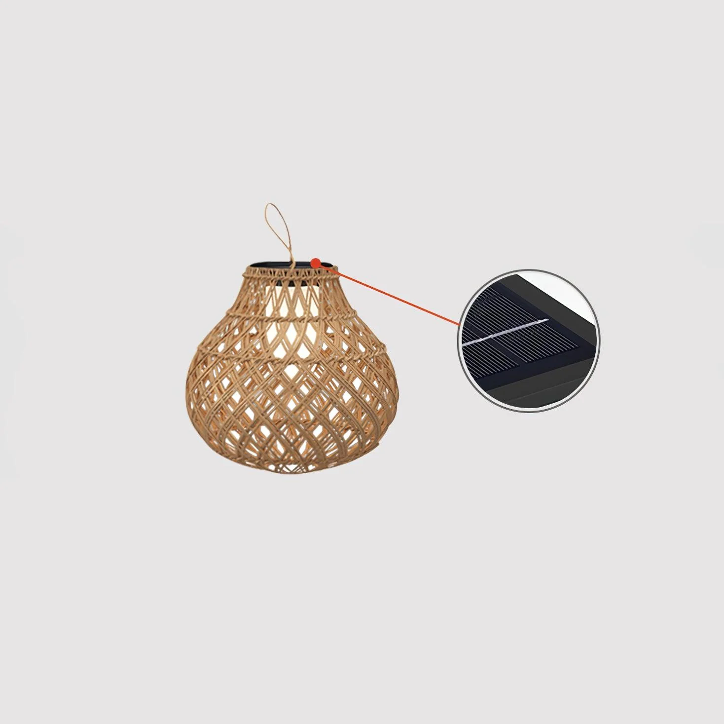 Abella Woven Sphere Lantern Outdoor Lamp - Image 11