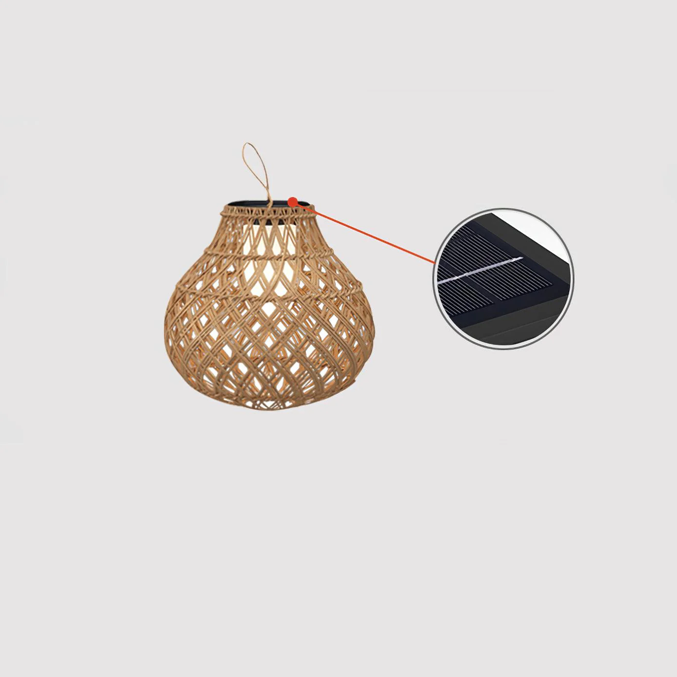 Abella Woven Sphere Lantern Outdoor Lamp - Image 15