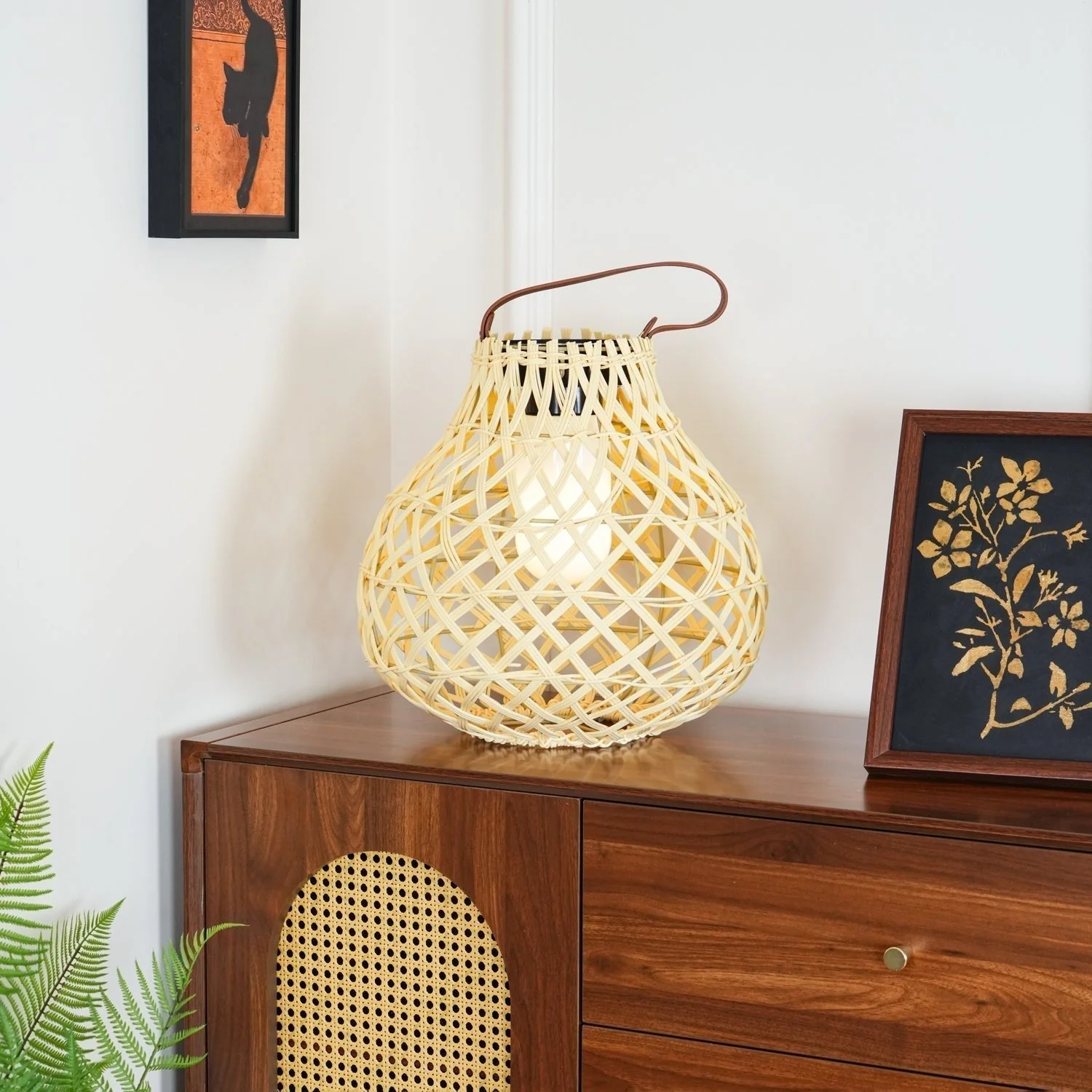 Abella Woven Sphere Lantern Outdoor Lamp - Image 16