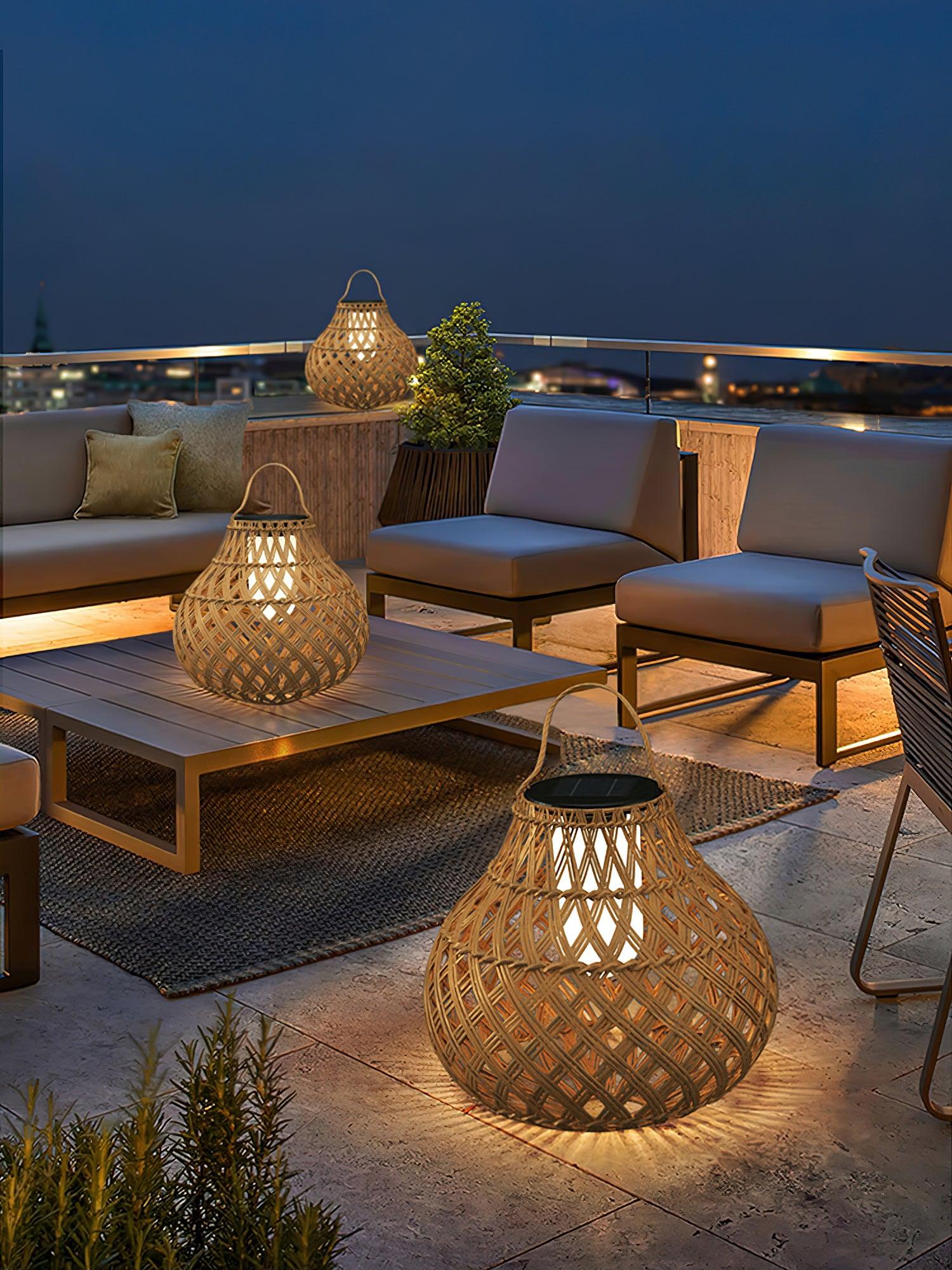Abella Woven Sphere Lantern Outdoor Lamp - Image 18