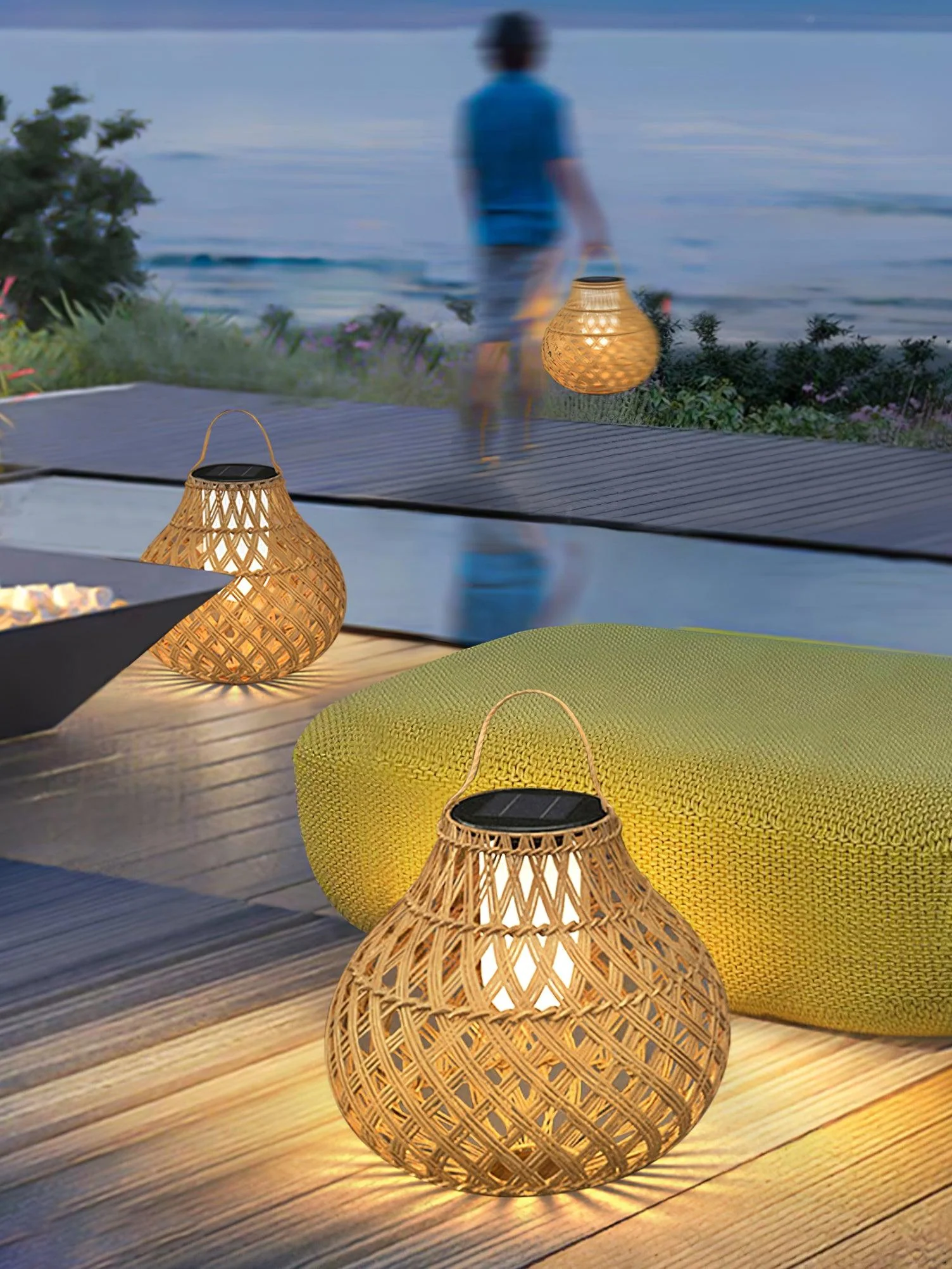 Abella Woven Sphere Lantern Outdoor Lamp - Image 31
