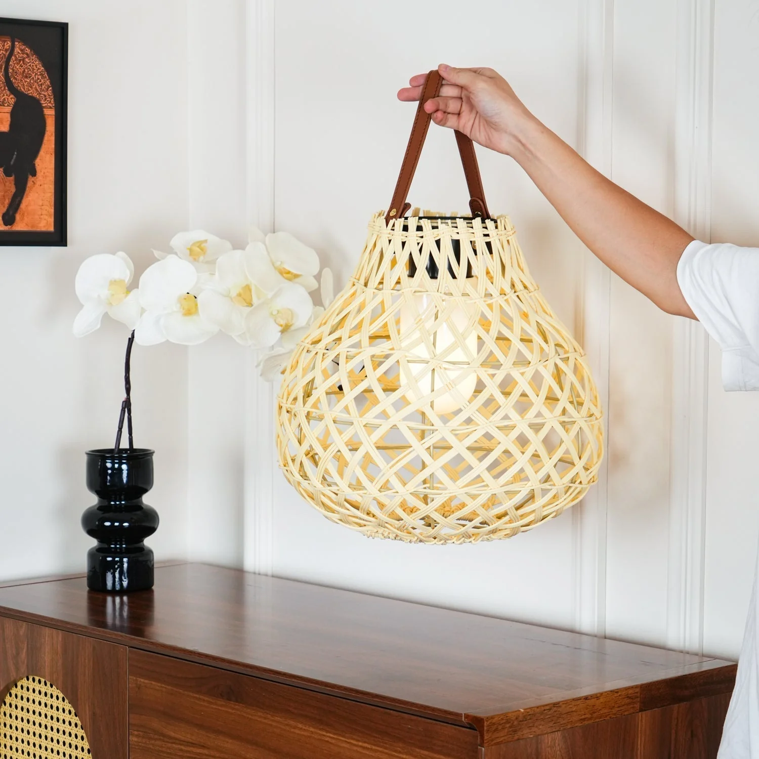 Abella Woven Sphere Lantern Outdoor Lamp - Image 47