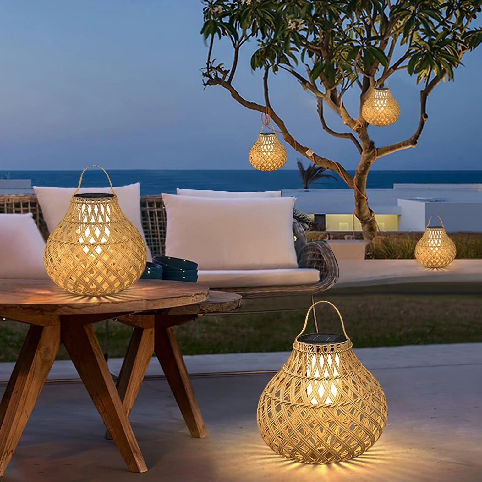 Abella Woven Sphere Lantern Outdoor Lamp - Image 62