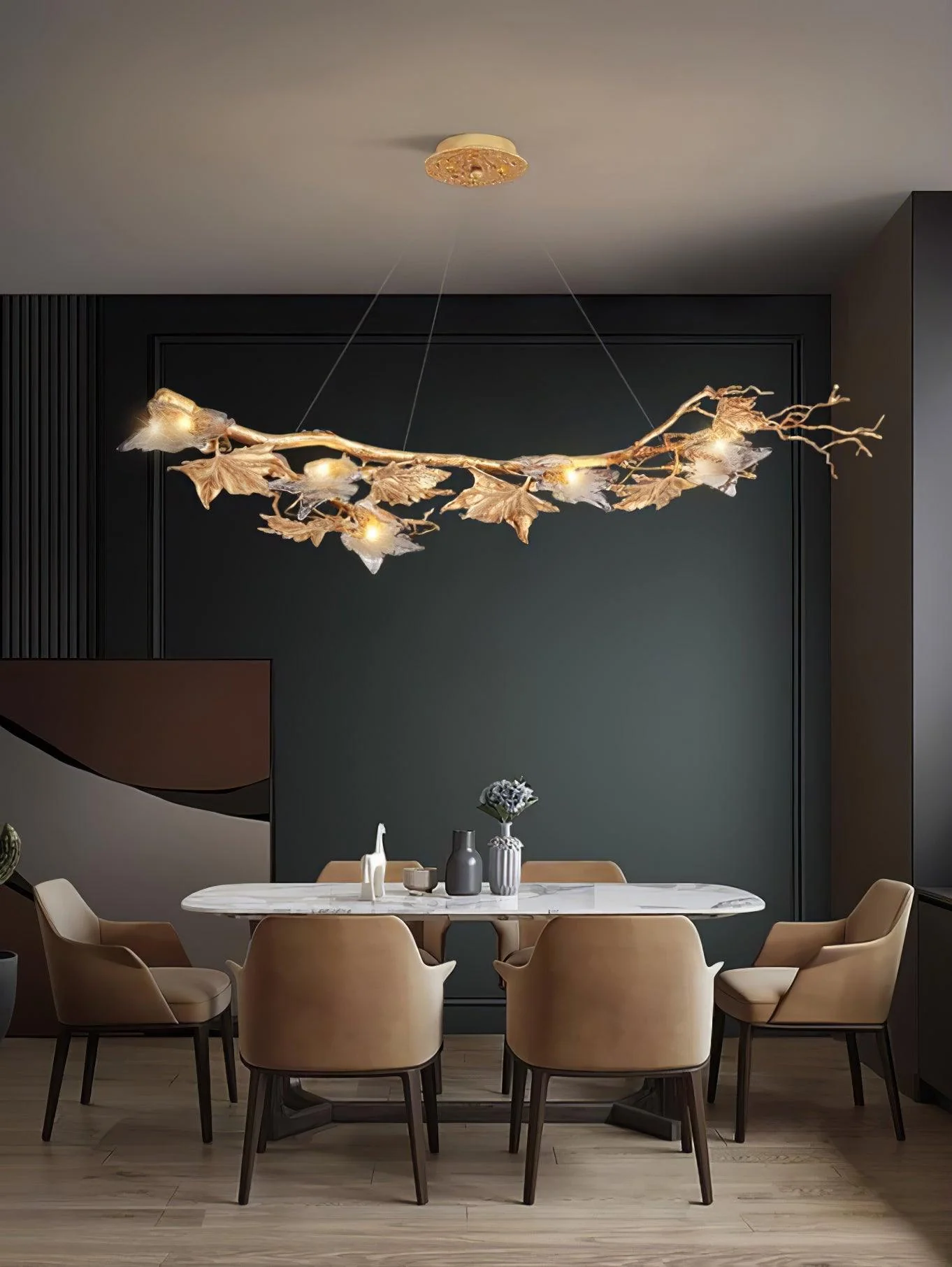 Abigail Luxury Glass Pendant Light - Image 3