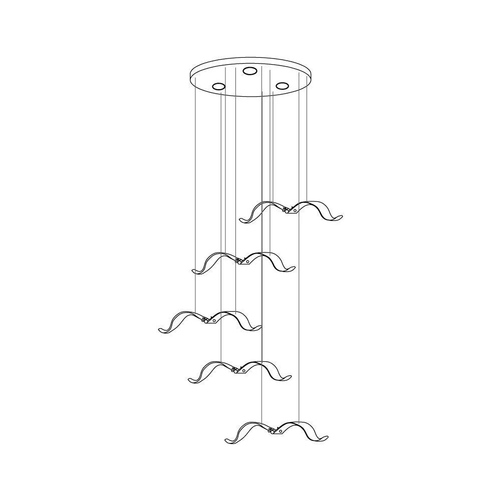 Acariel Luxury Large Seagull Glass Chandelier - Image 10