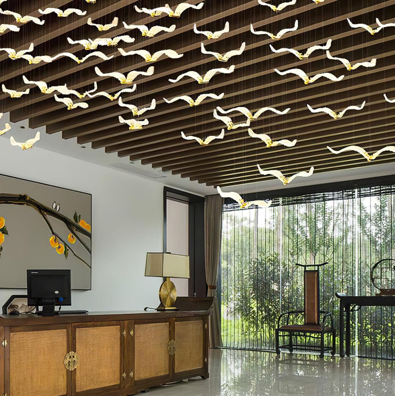 Acariel Luxury Large Seagull Glass Chandelier - Image 12
