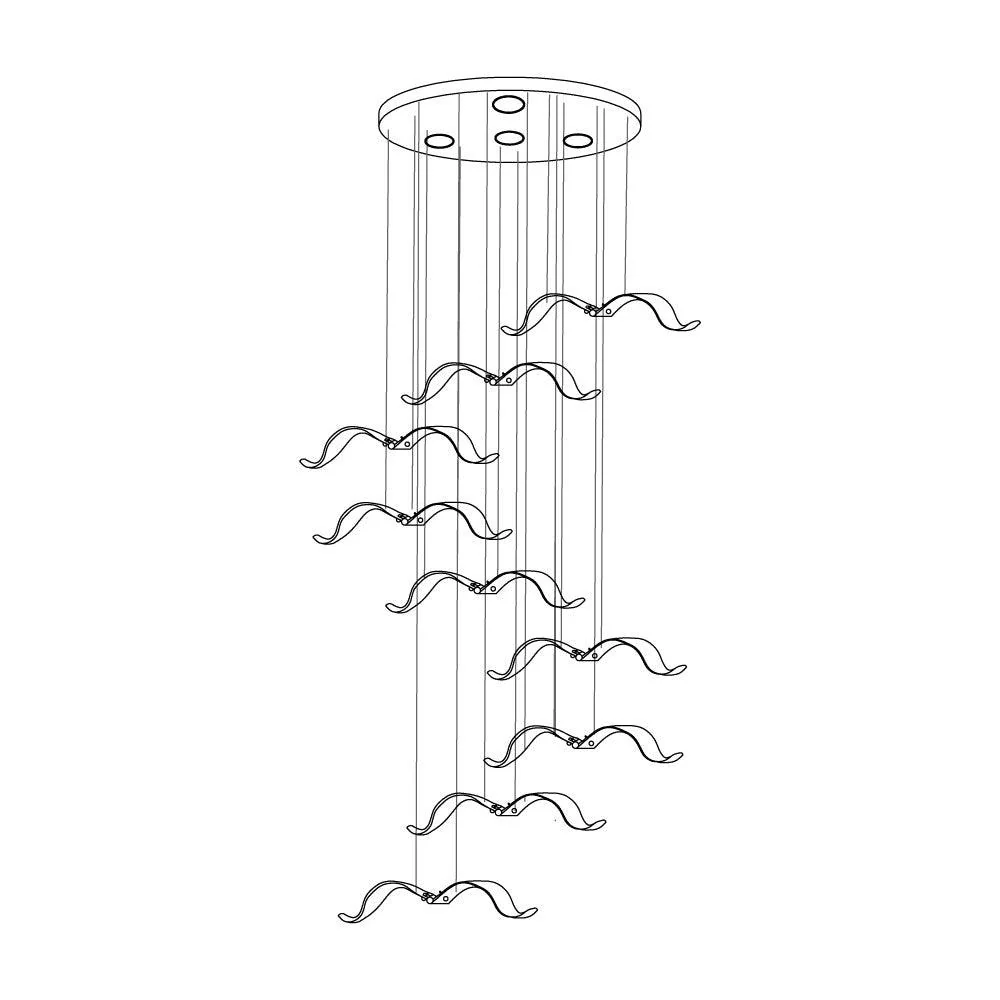 Acariel Luxury Large Seagull Glass Chandelier - Image 19