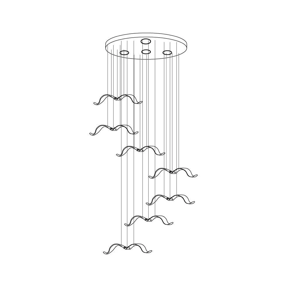 Acariel Luxury Large Seagull Glass Chandelier - Image 37