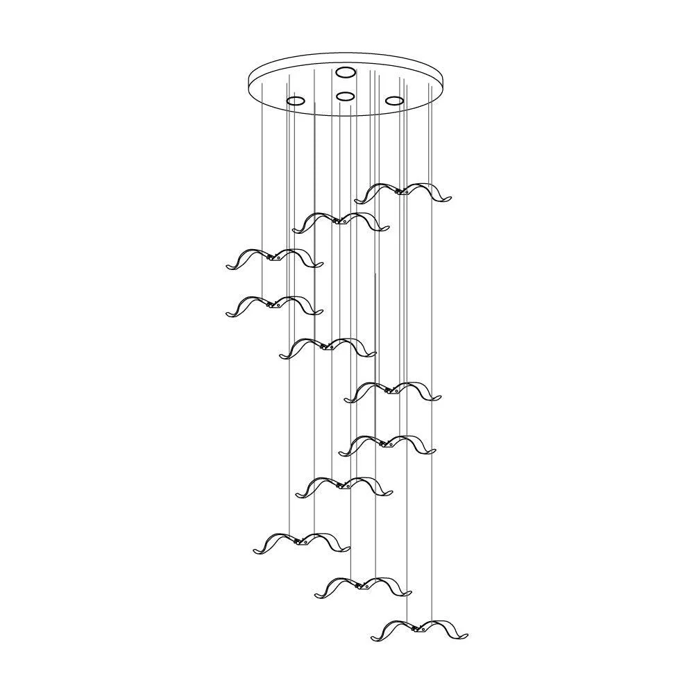 Acariel Luxury Large Seagull Glass Chandelier - Image 44