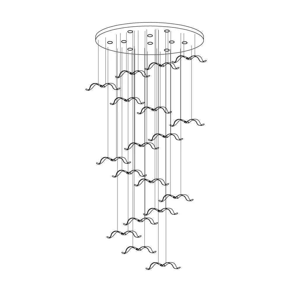 Acariel Luxury Large Seagull Glass Chandelier - Image 50