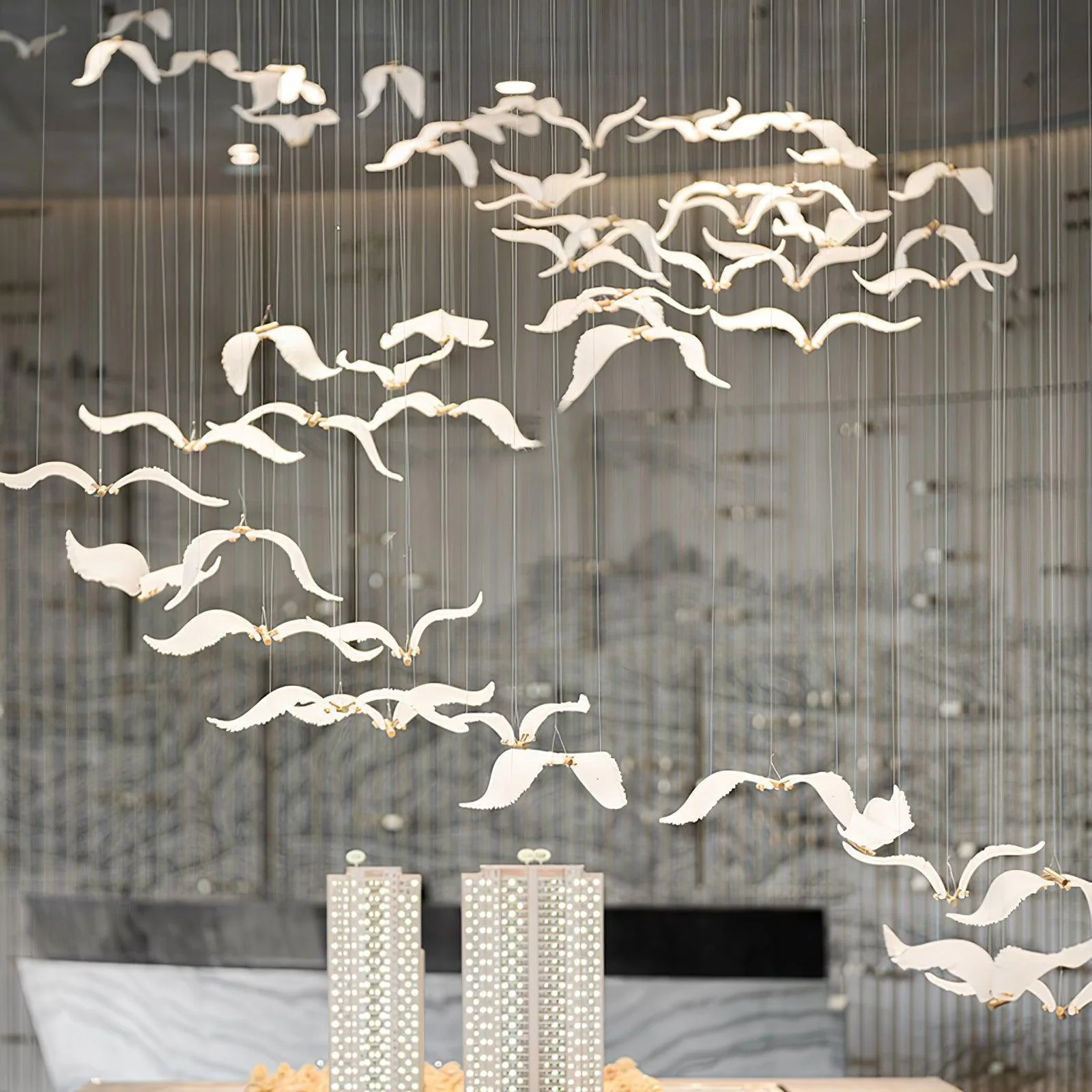 Acariel Luxury Large Seagull Glass Chandelier - Image 52