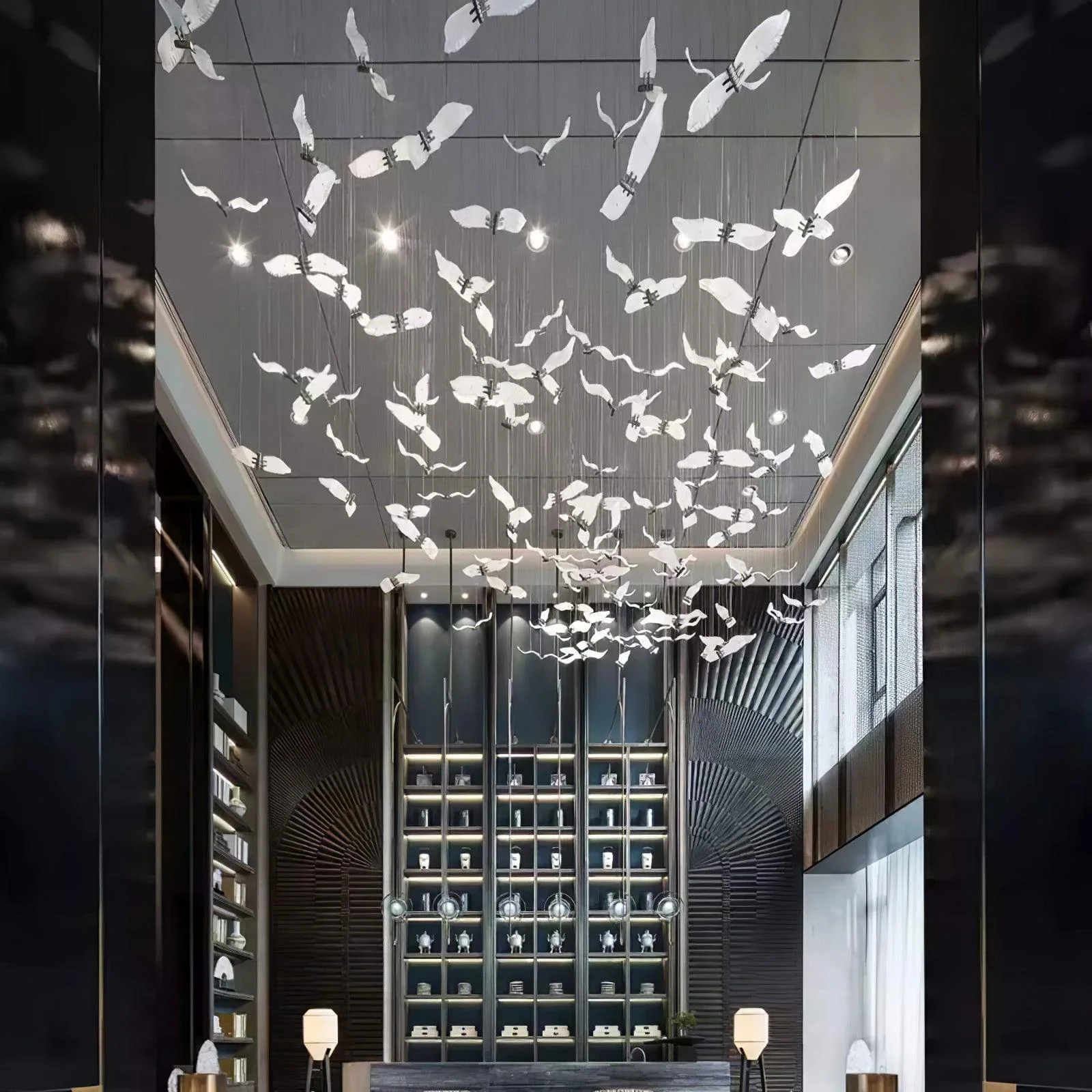 Acariel Luxury Large Seagull Glass Chandelier - Image 7