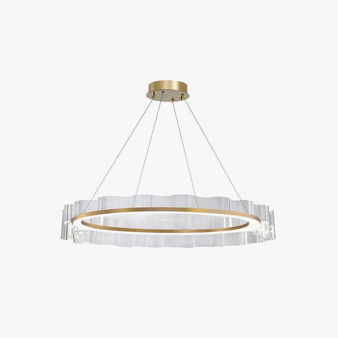 Acoustic Postmodern Luxury Water Wave Glass Chandelier - Image 10