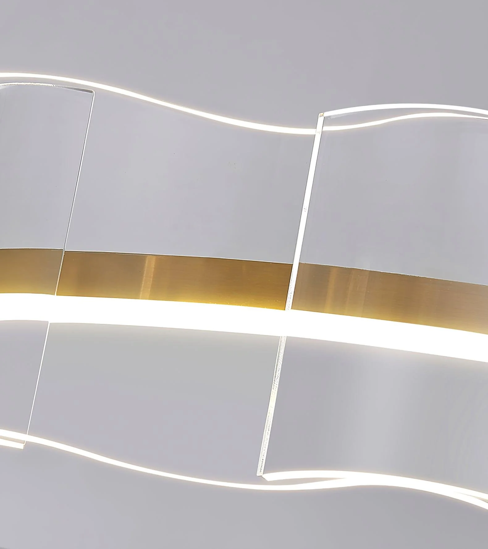 Acoustic Postmodern Luxury Water Wave Glass Chandelier - Image 8