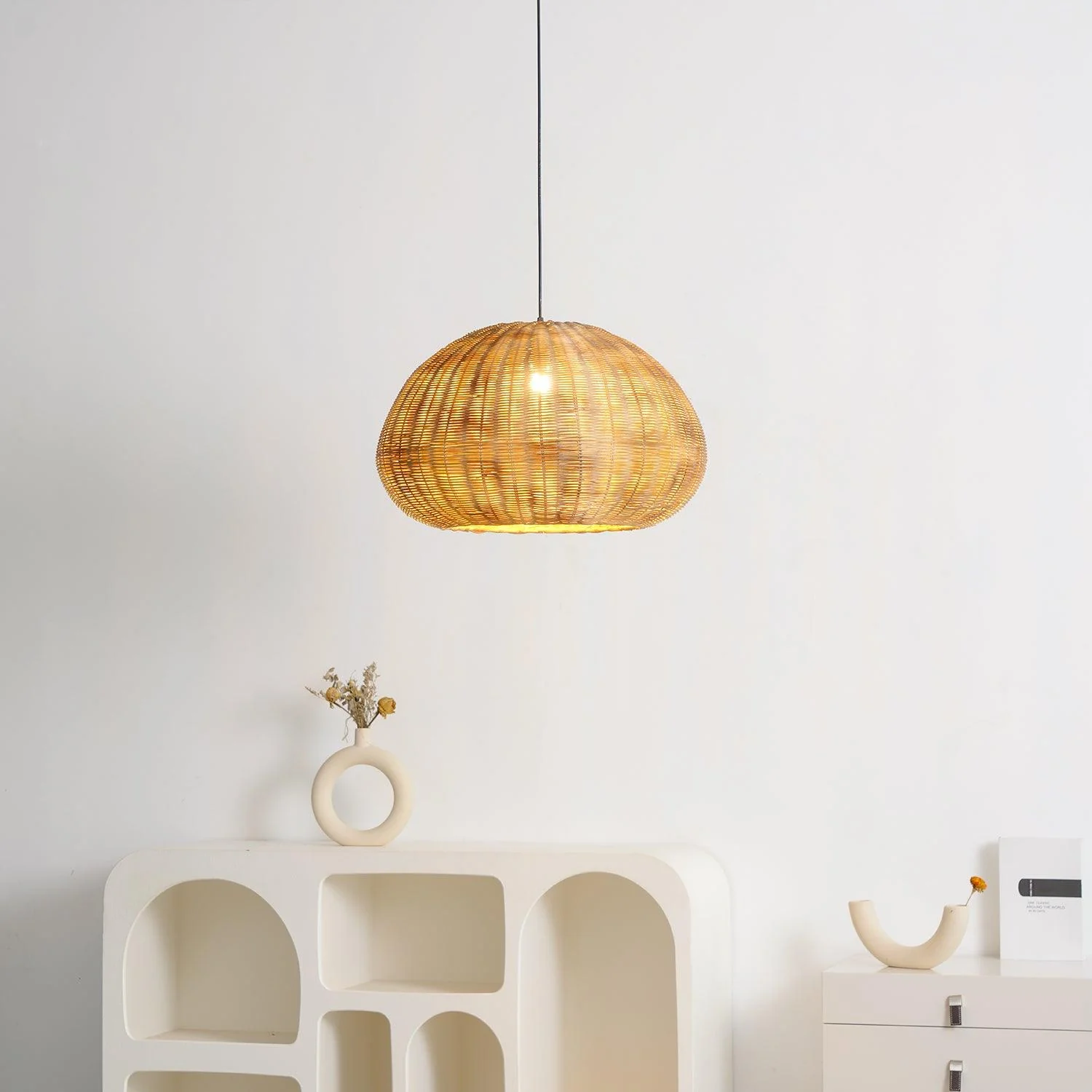 Adam Vintage Bamboo Pendant Light - Image 4