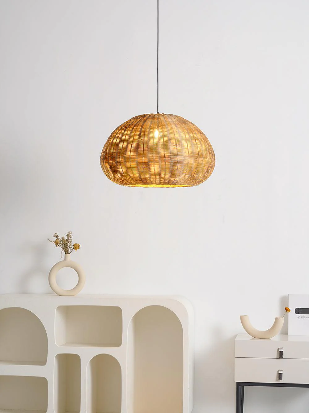 Adam Vintage Bamboo Pendant Light - Image 7