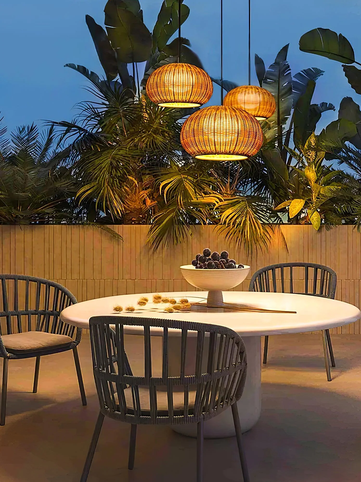 Adam Vintage Bamboo Pendant Light - Image 8