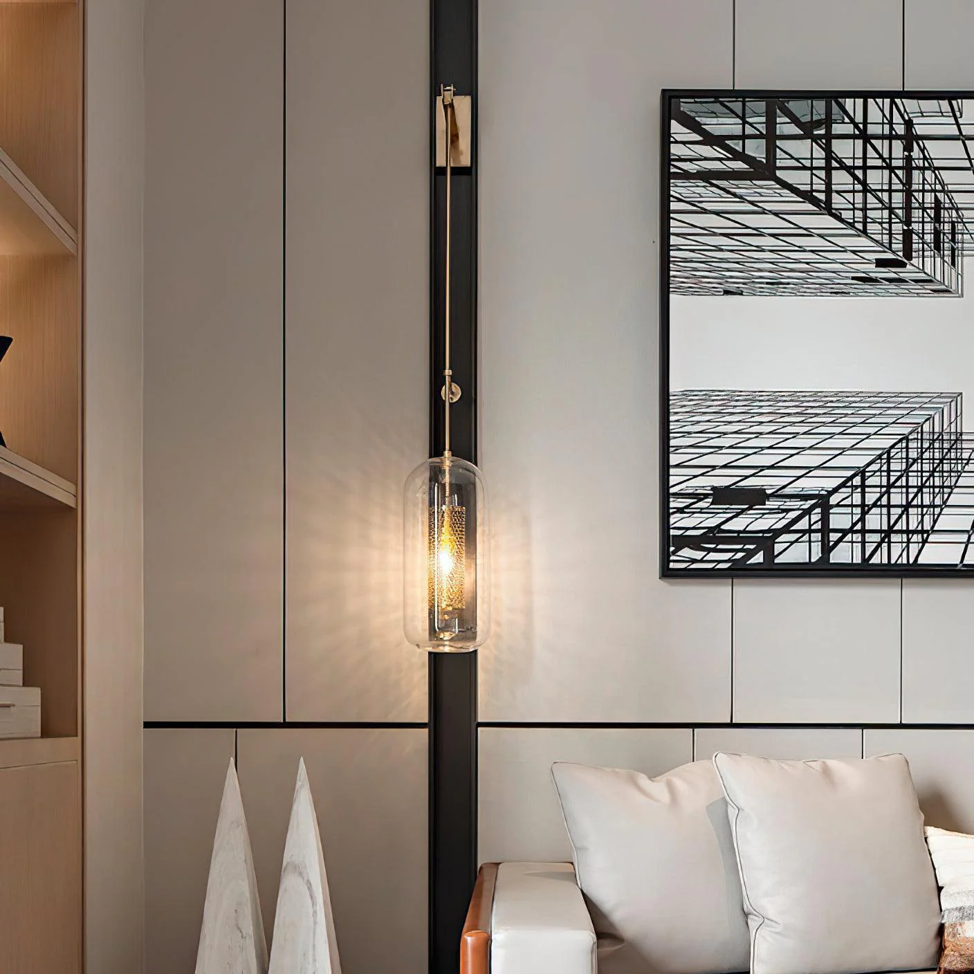 Adan Modern Minimalist Glass Wall Lamp - Image 15