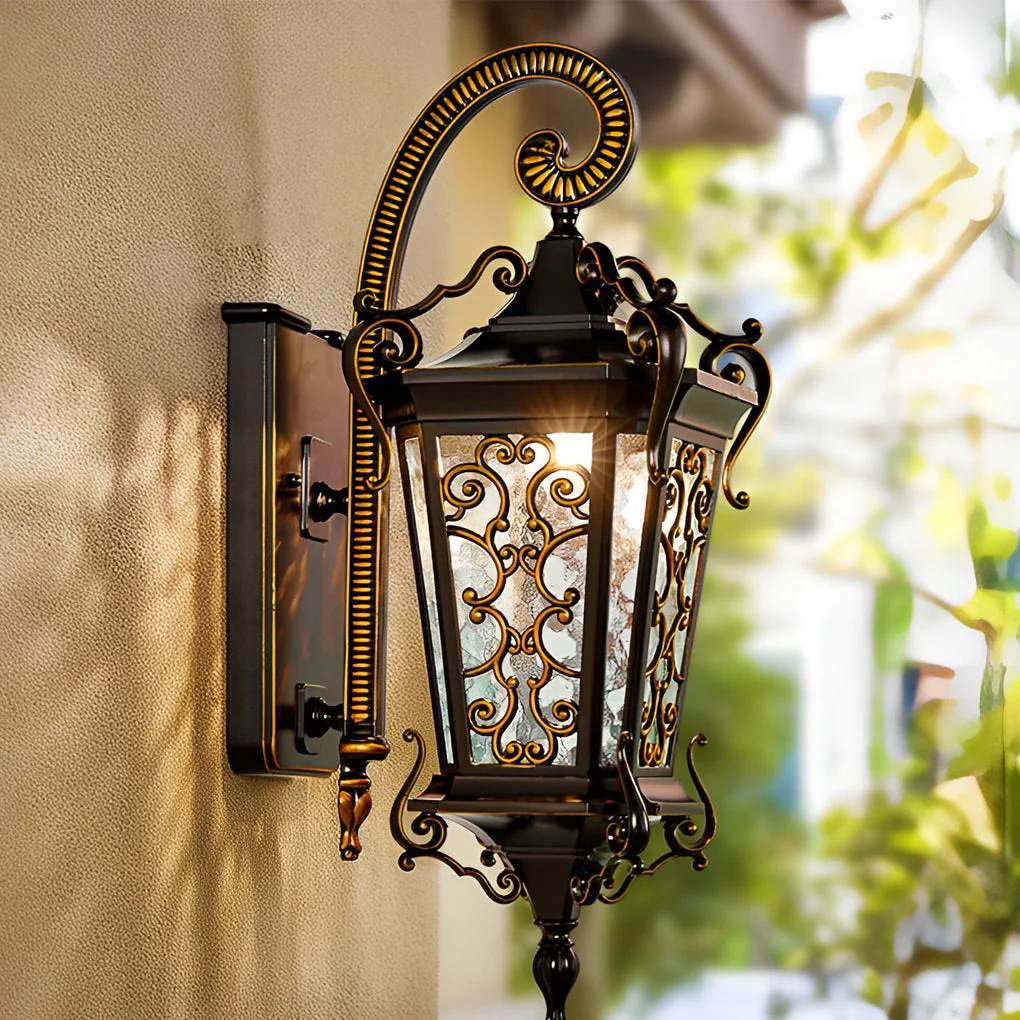Adrnne Retro Pattern European Outdoor Wall Lamp - Image 5