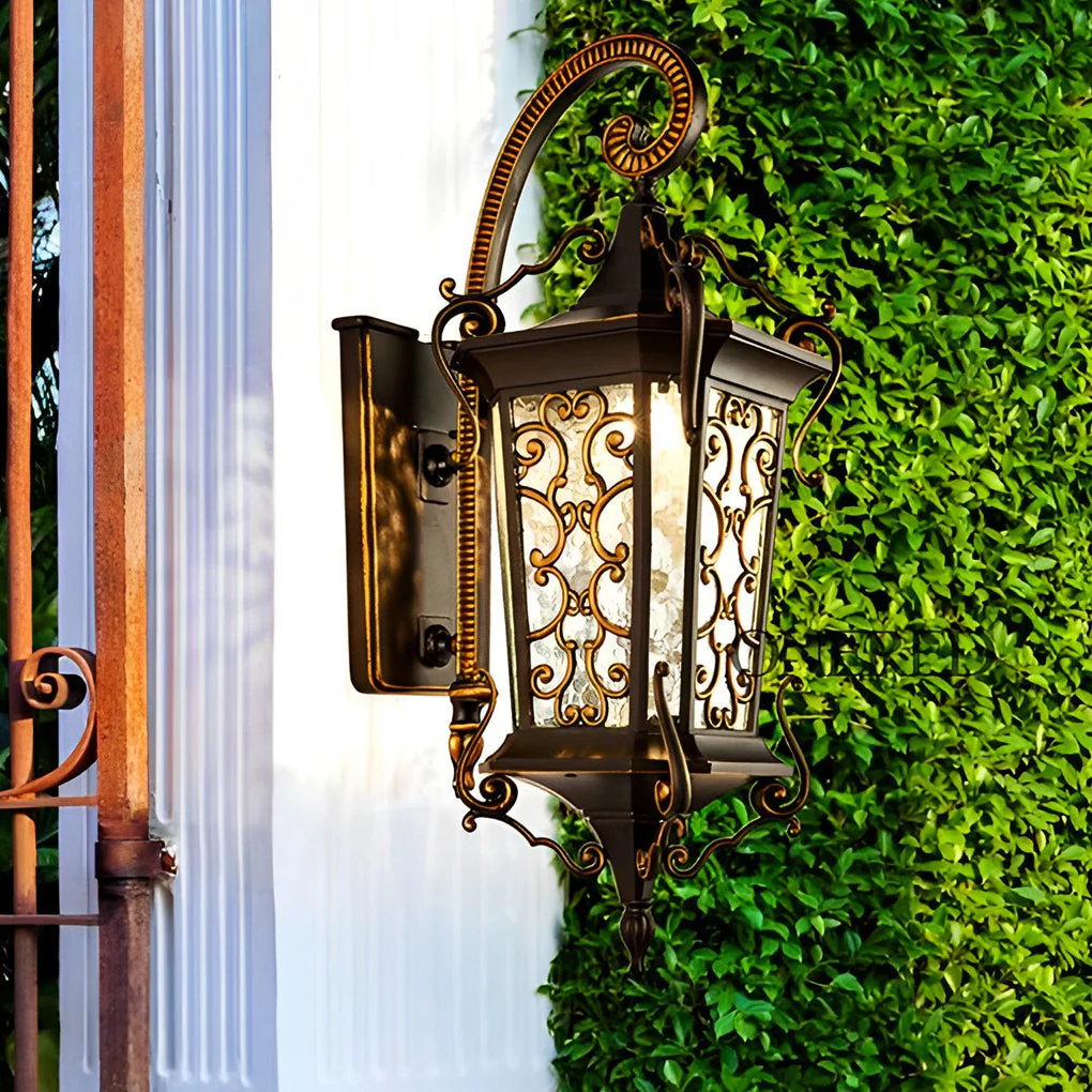 Adrnne Retro Pattern European Outdoor Wall Lamp - Image 6