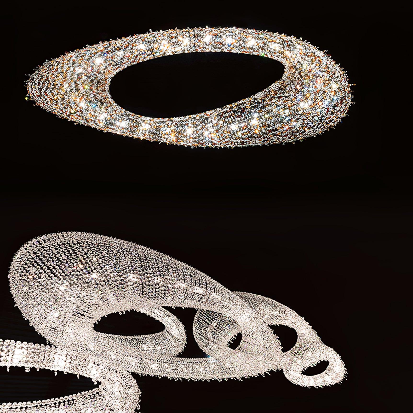Aeliora Embellished Crystal Pendant Light - Image 2